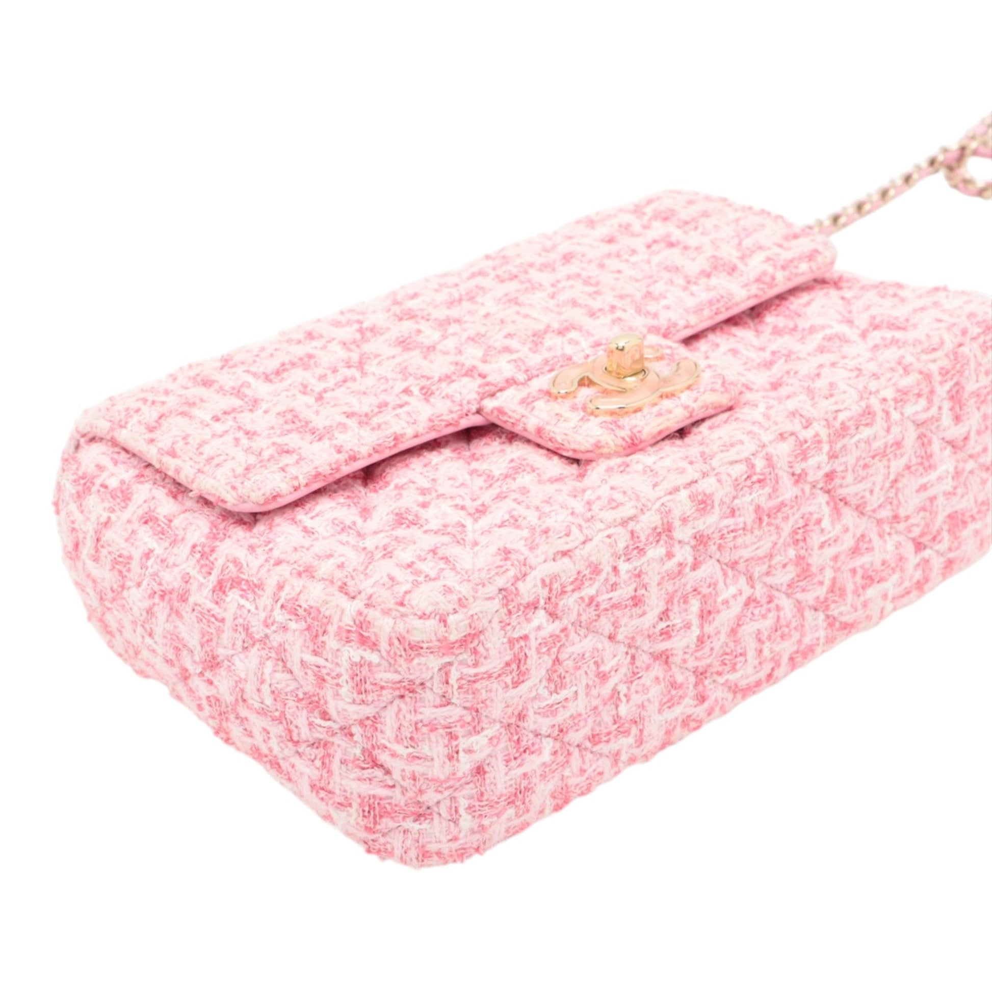 Chanel Mini Rectangular Classic Tweed Single Flap