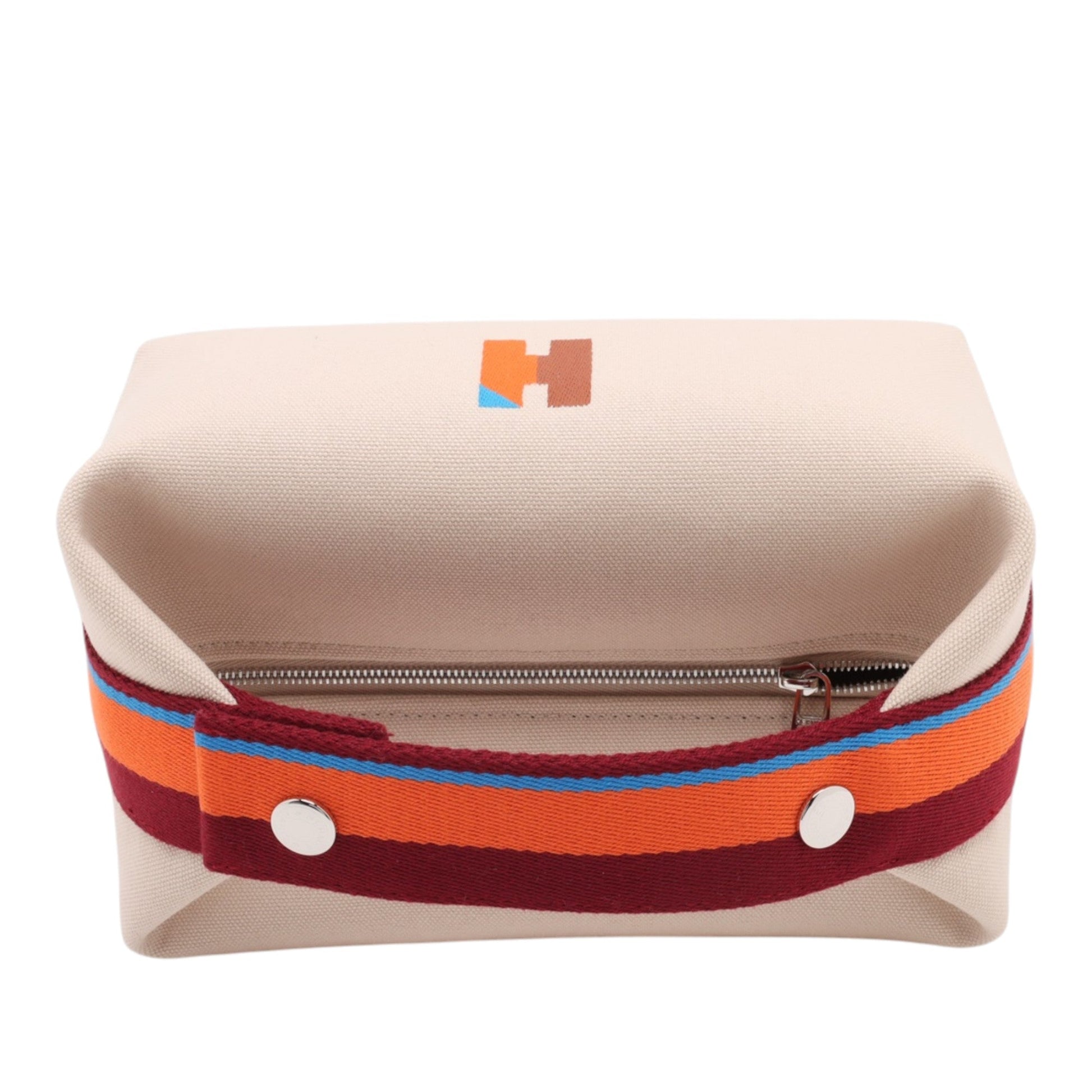 Hermès Small Toile Bride A Brac H Pavillon Case