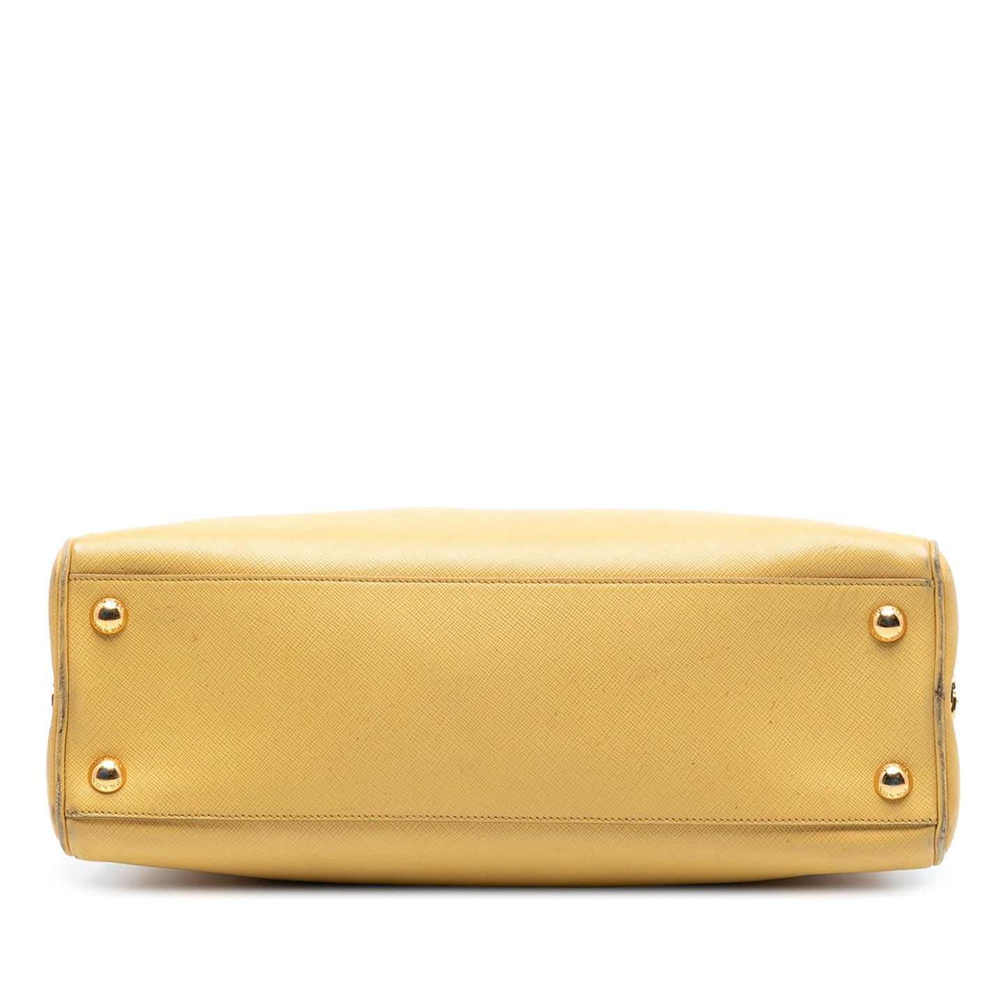 Prada Saffiano Lux Pyramid Frame Satchel