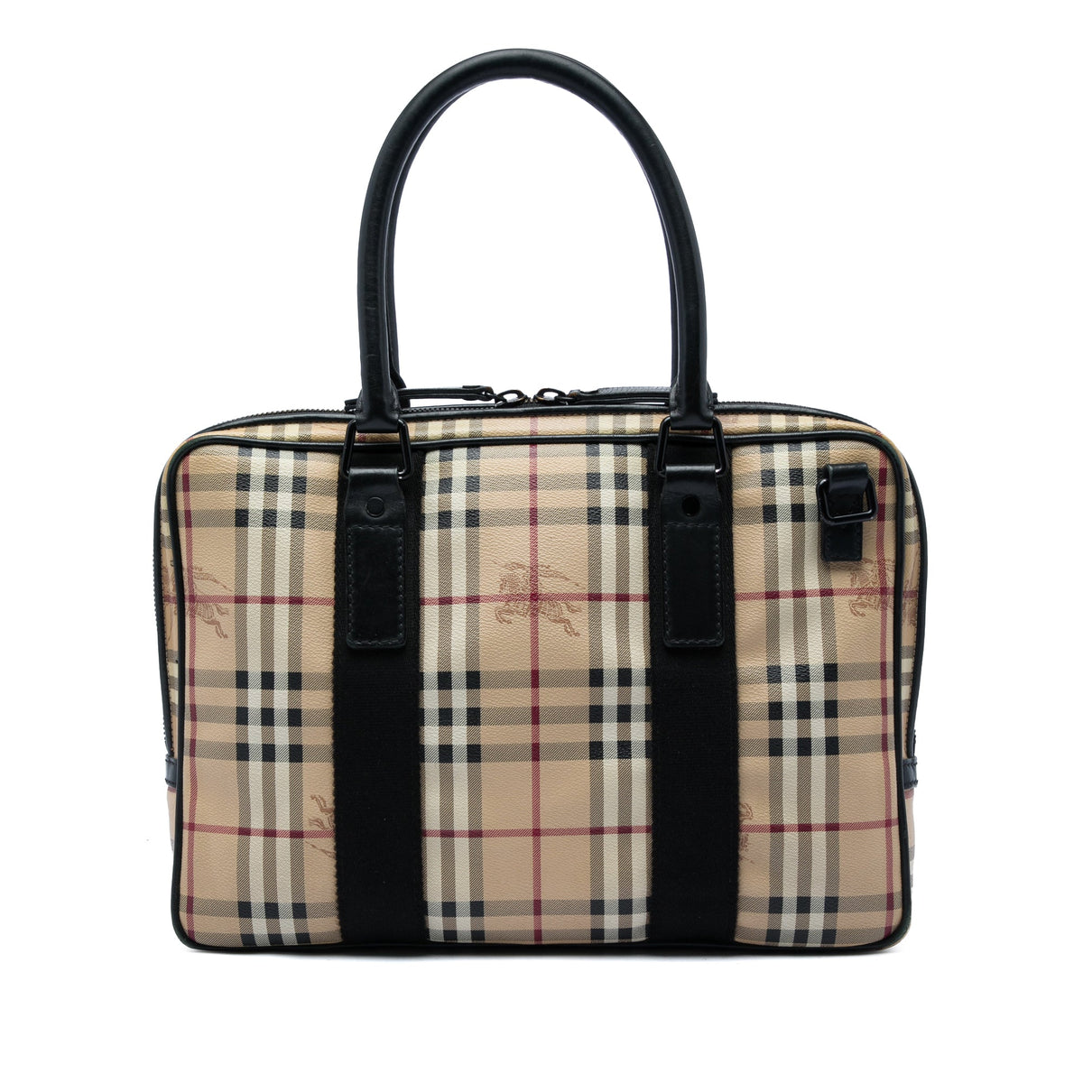 Burberry Haymarket Check Coated Canvas Business Bag