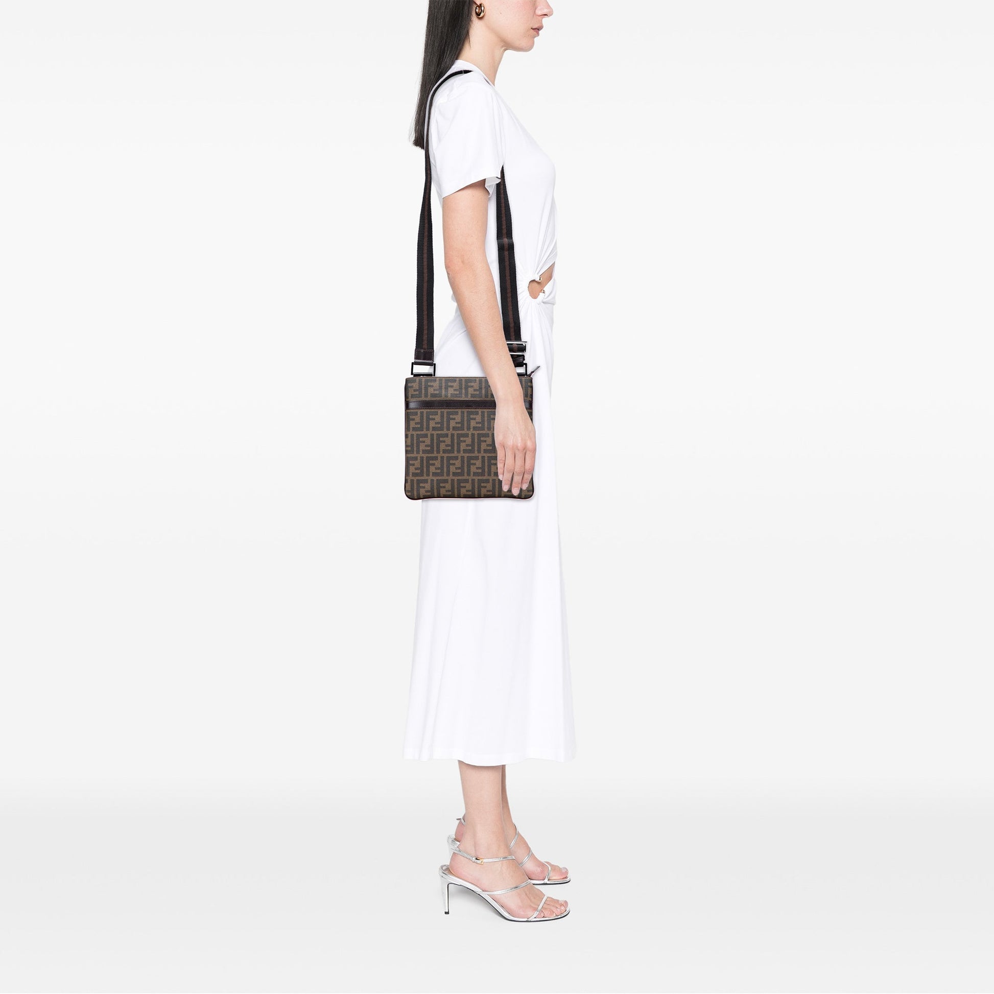 Fendi Zucca Coated Canvas Crossbody