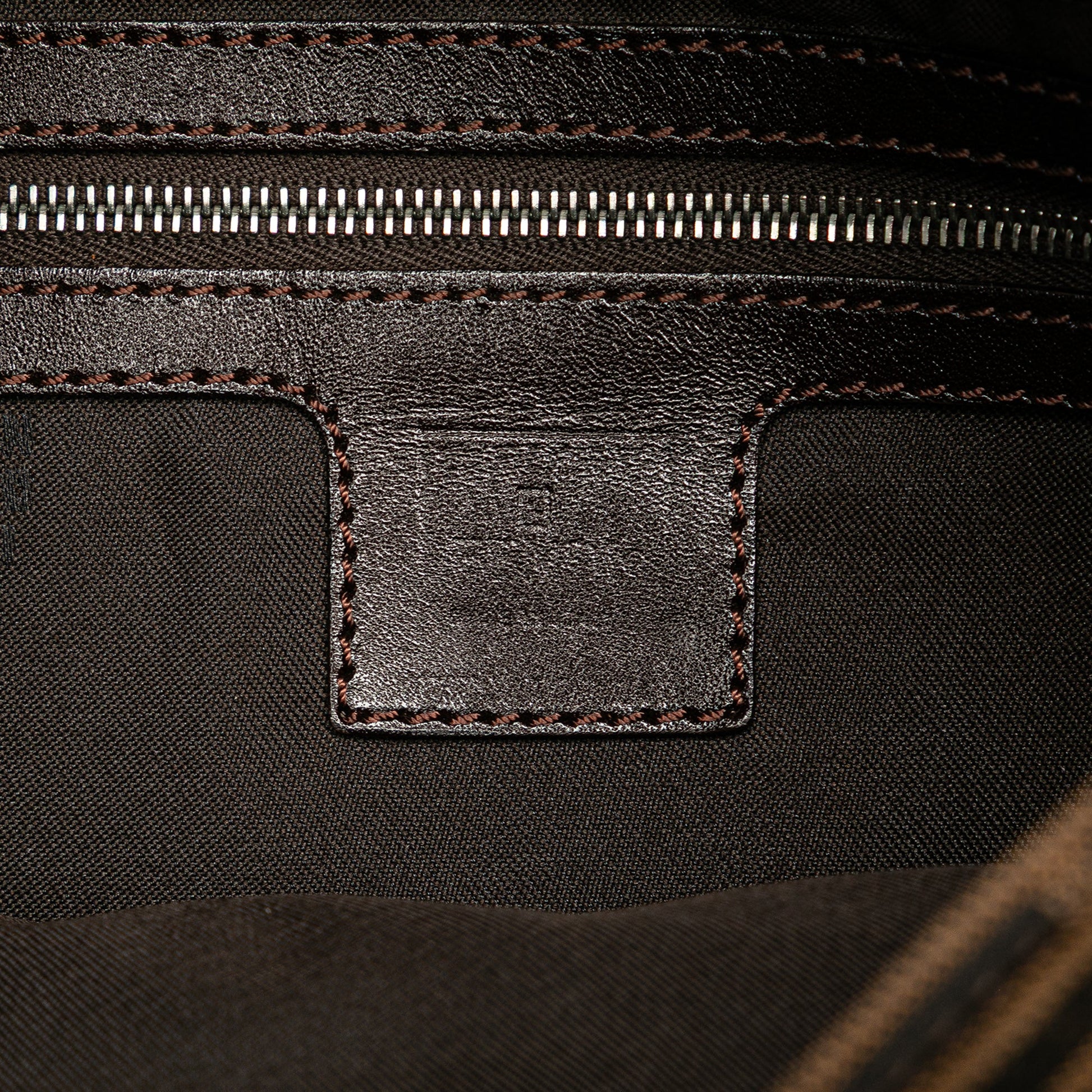 Fendi Zucca Canvas Shoulder Bag
