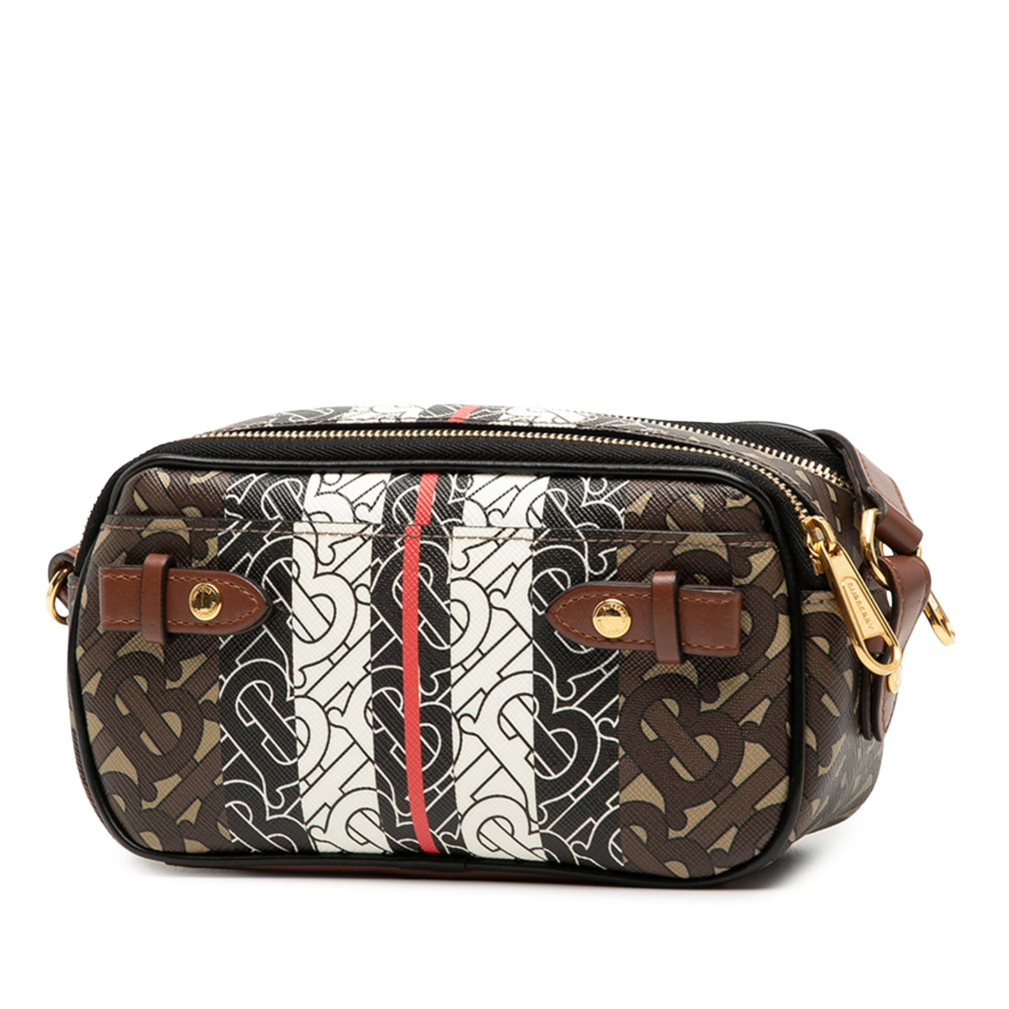 Burberry TB Monogram E-Canvas Stripe Camera Bag