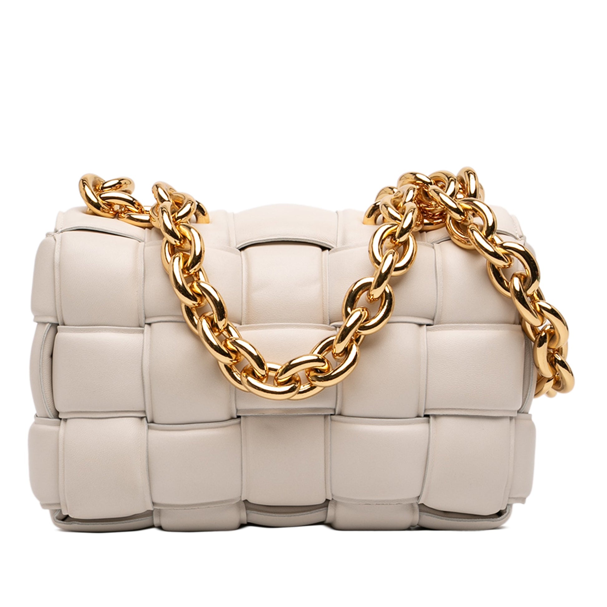 Bottega Veneta Nappa Intrecciato Padded Chain Cassette Satchel