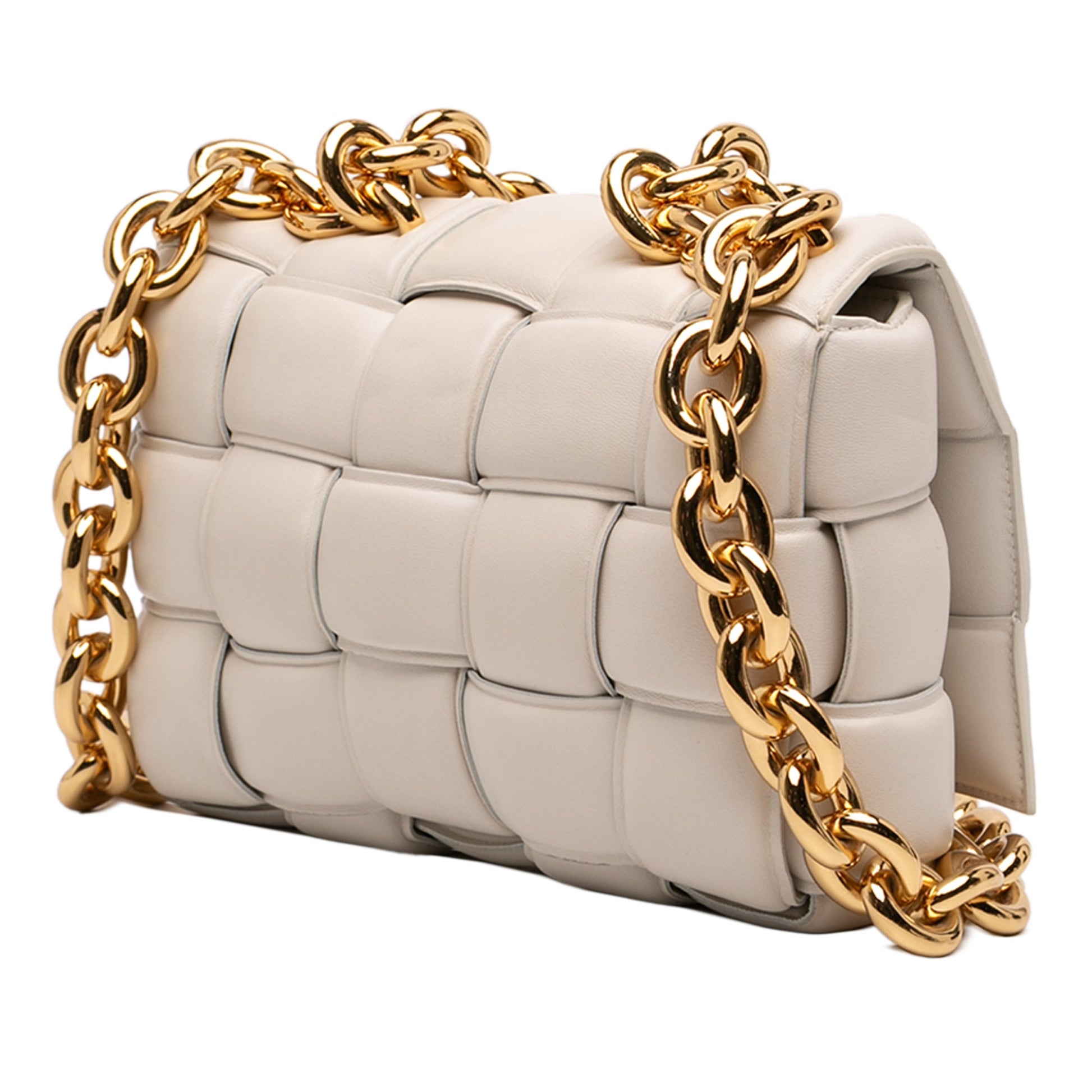 Bottega Veneta Nappa Intrecciato Padded Chain Cassette Satchel