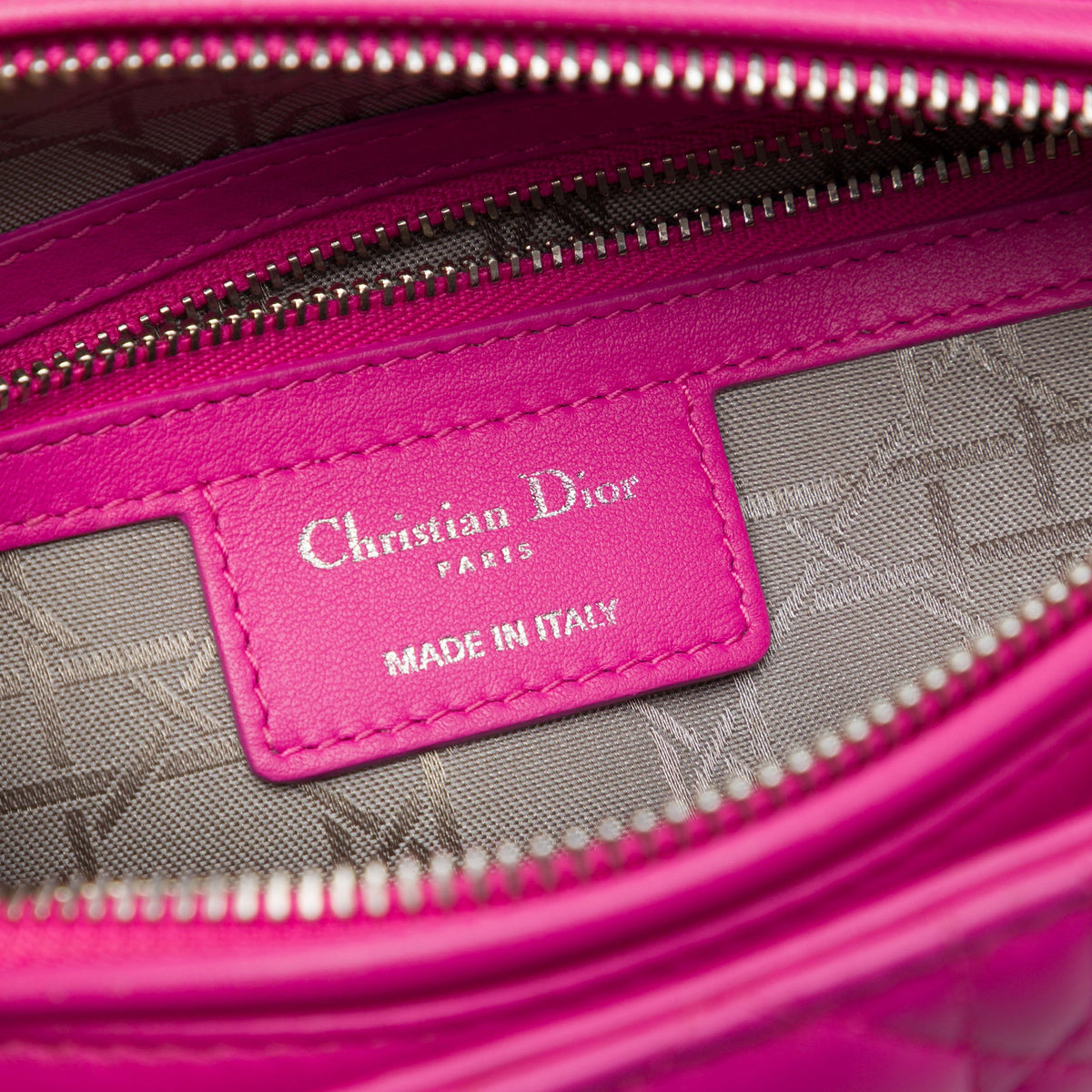 Dior Medium Lambskin Cannage Lady Dior