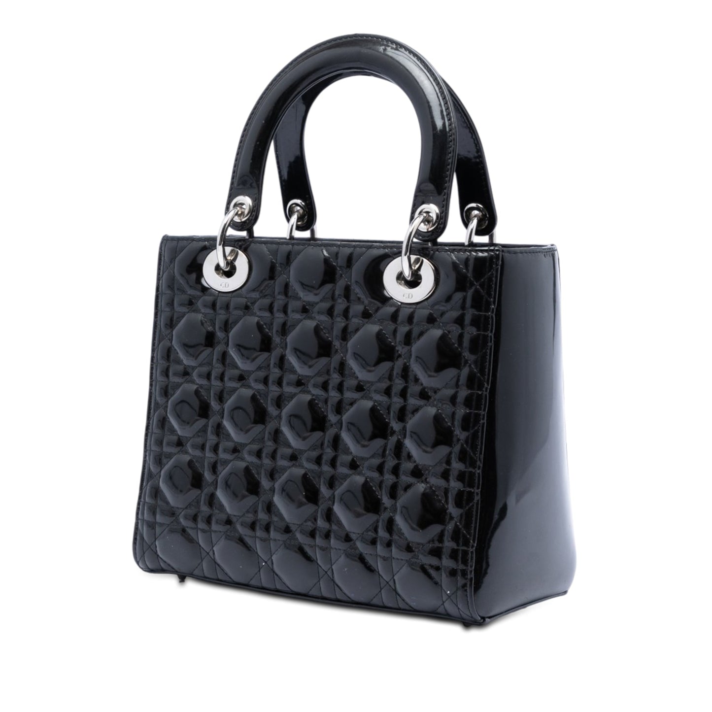 Dior Medium Patent Cannage Lady Dior