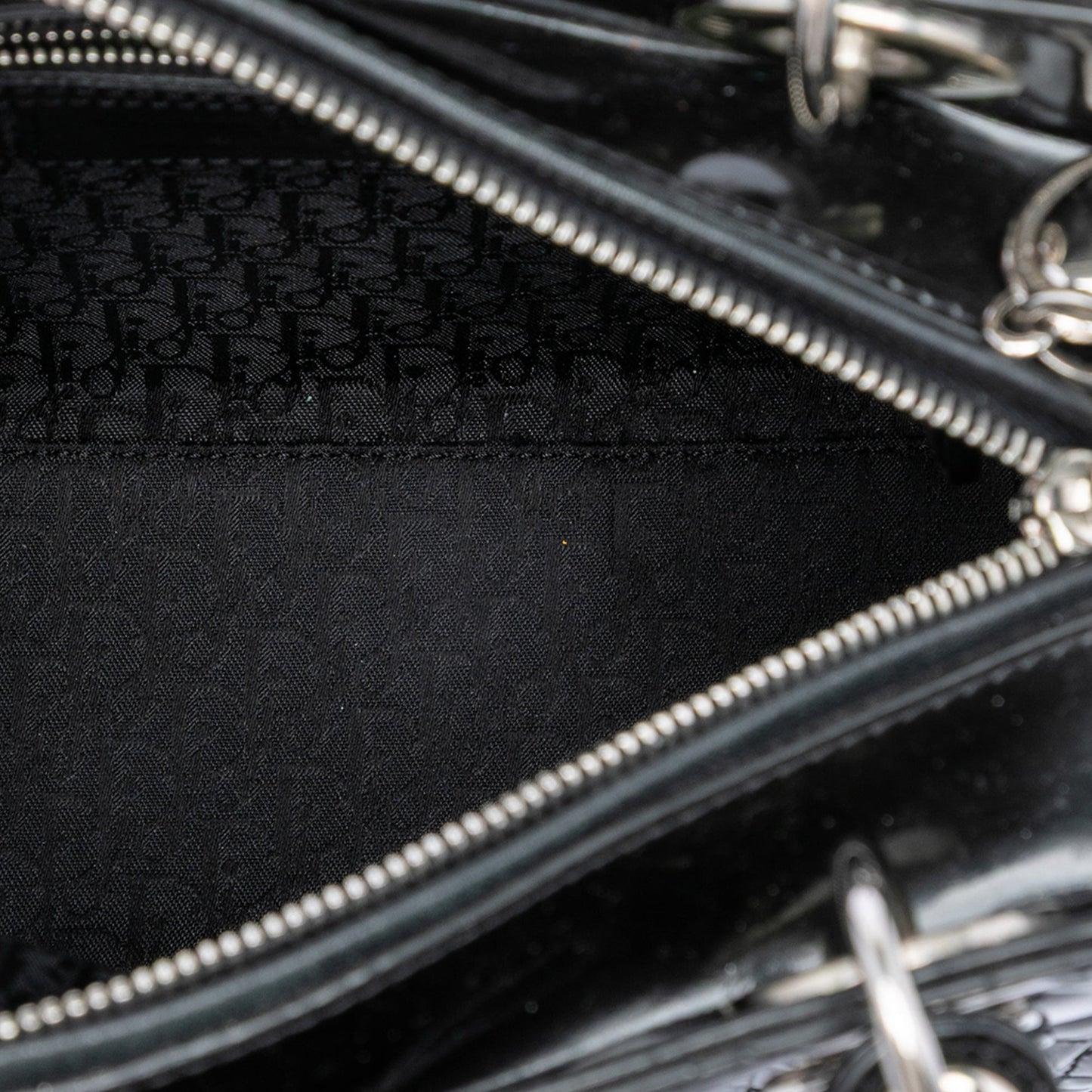Dior Medium Patent Cannage Lady Dior