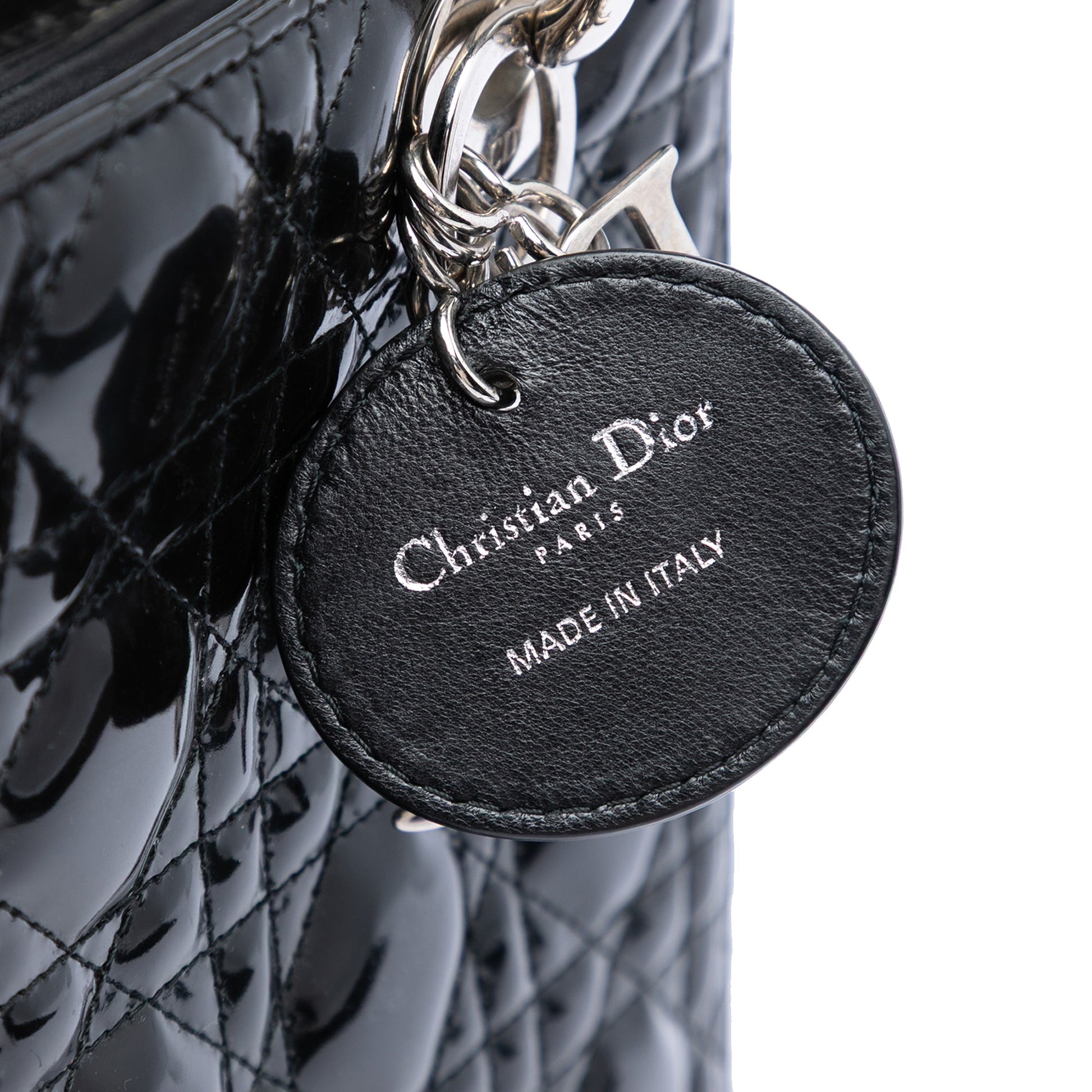 Dior Medium Patent Cannage Lady Dior