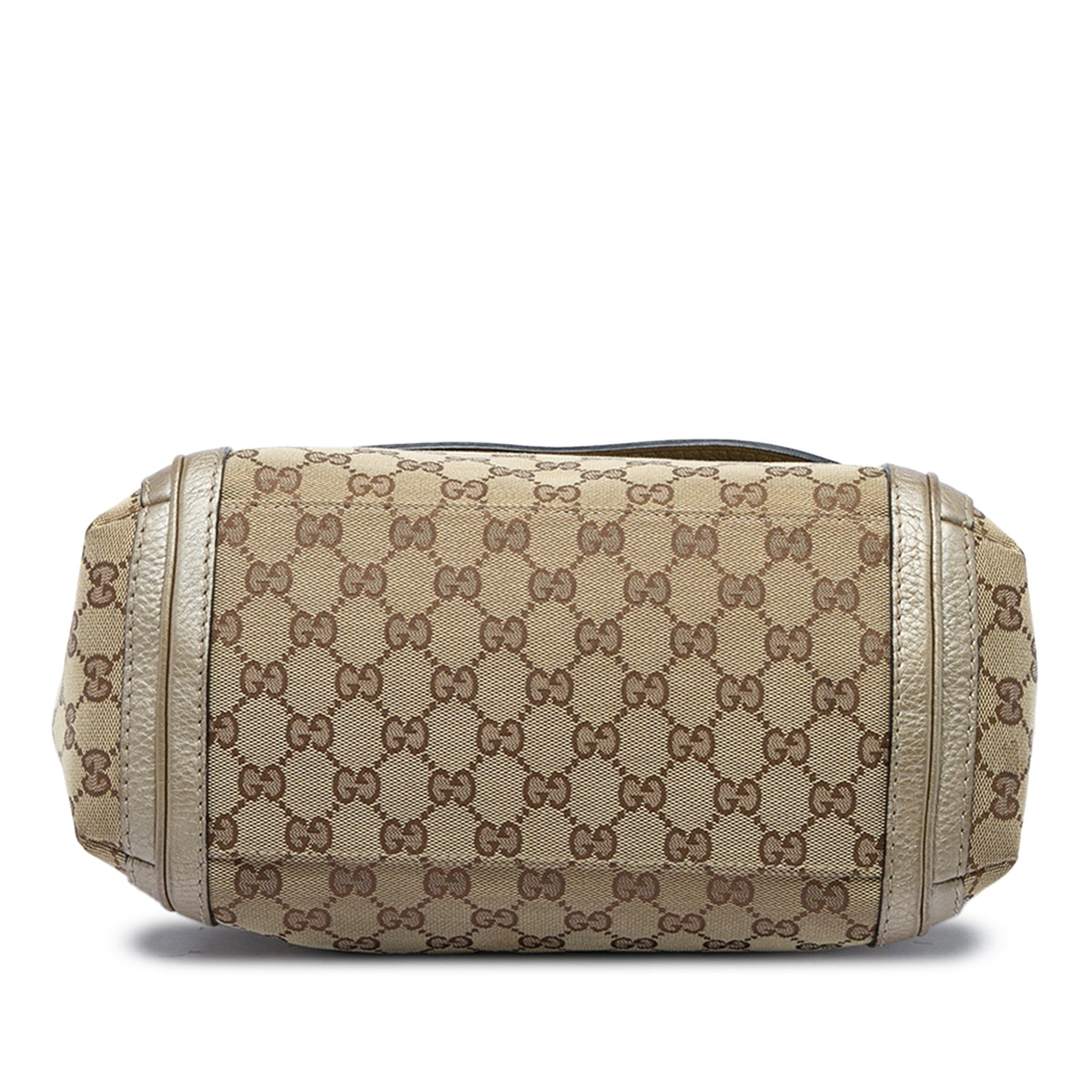 Gucci GG Canvas Bella Flap Satchel — Beige