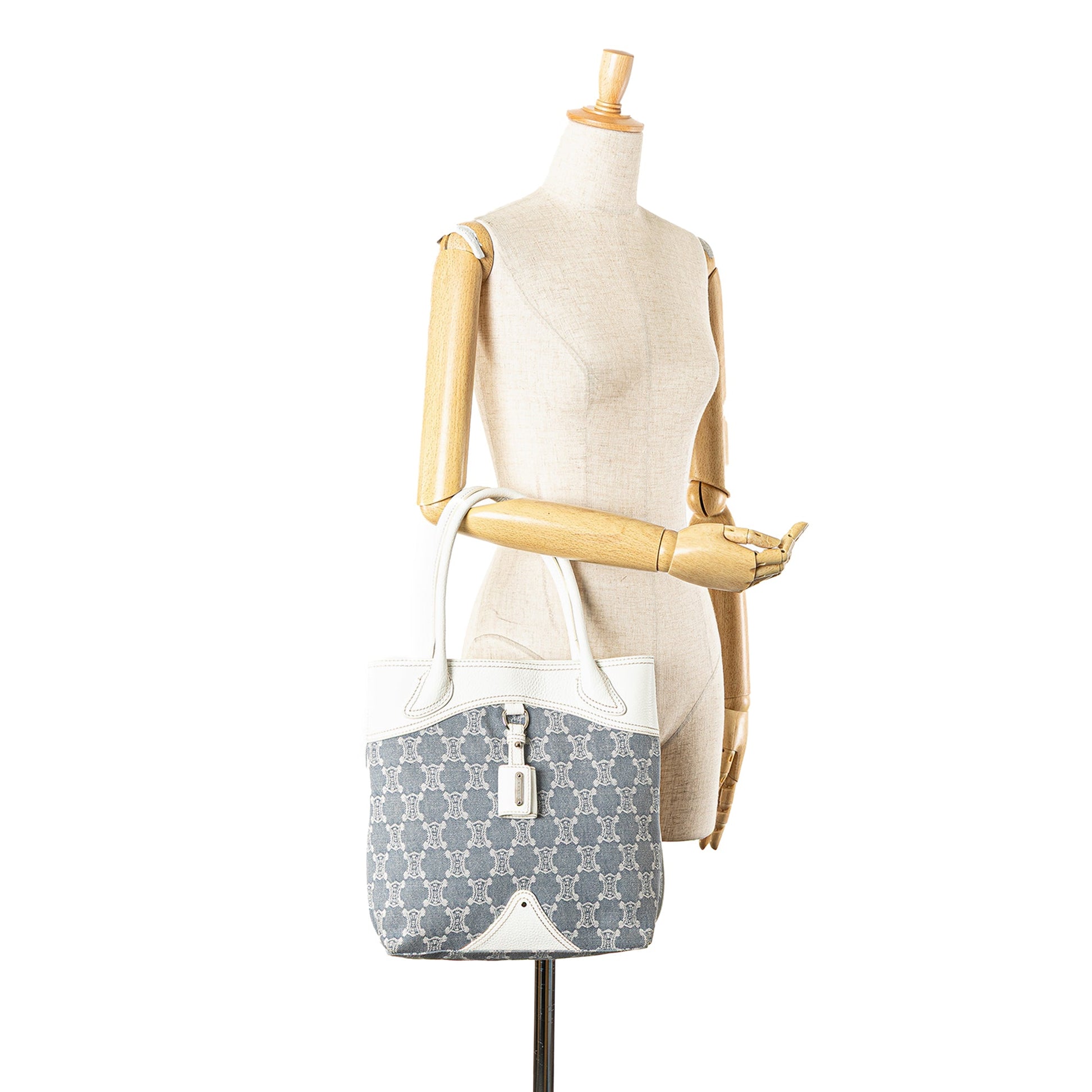 Celine Macadam Denim Tote
