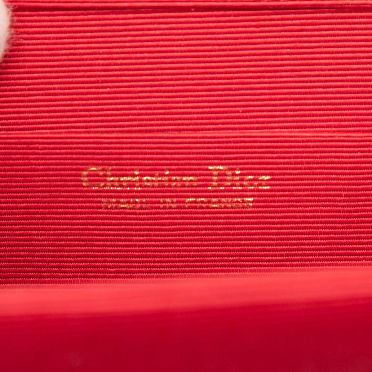 Dior Canvas Crystal Embellished Logo Crossbody — Red