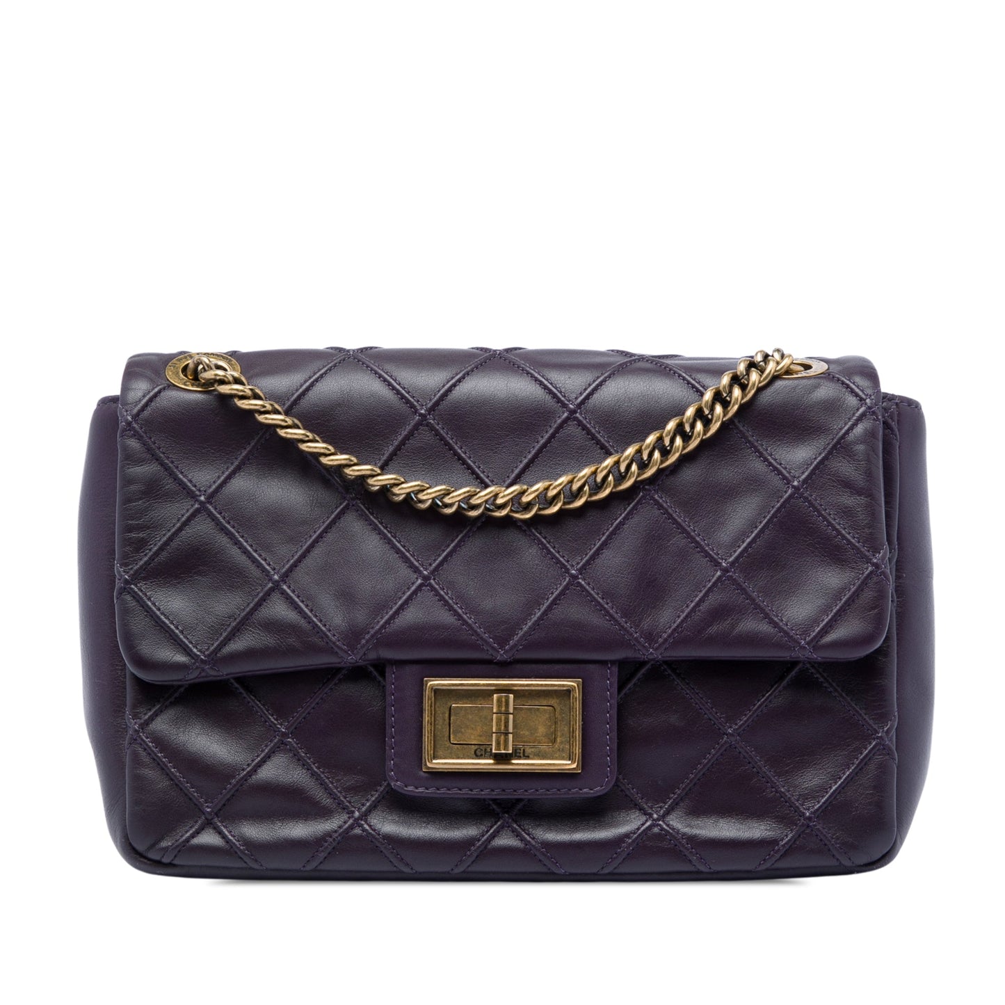 Chanel Small Diamond Debossed Calfskin Reissue 2.55 Cosmos Flap