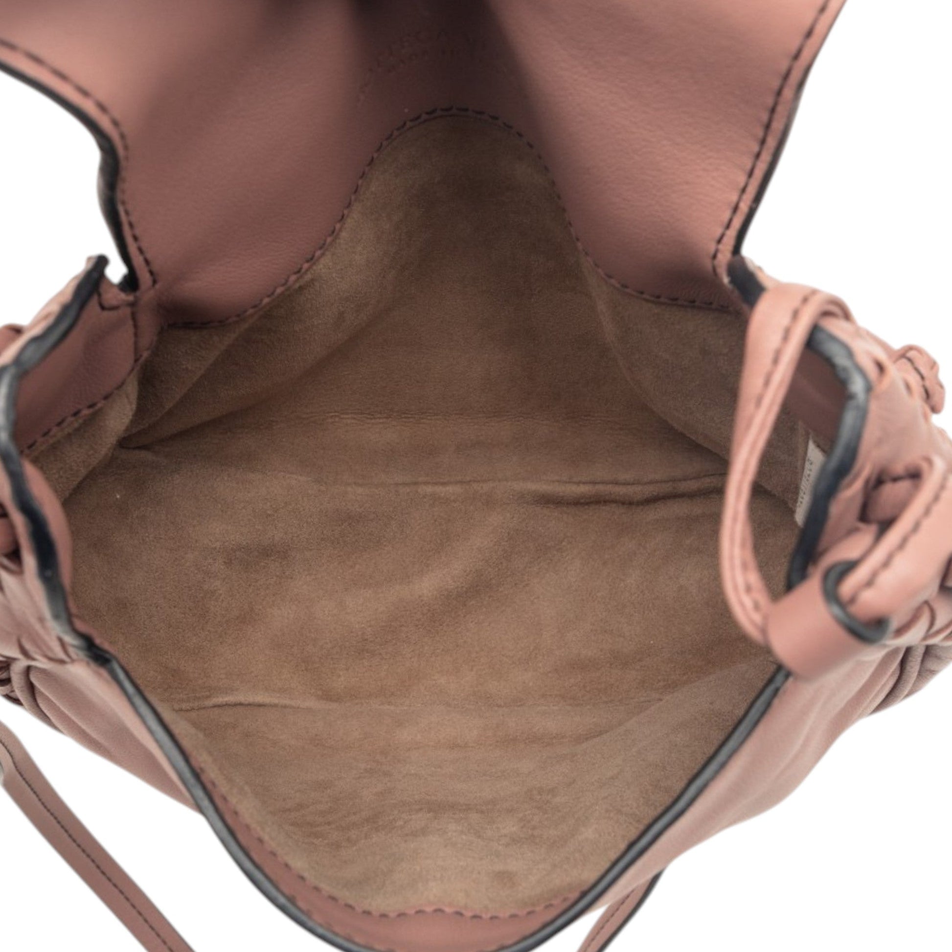 Bottega Veneta Small Intrecciato Trimmed Nappa Nodini Flap