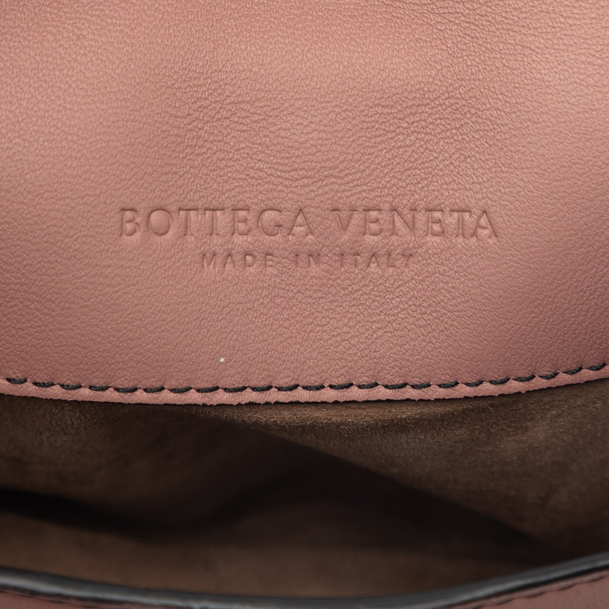 Bottega Veneta Small Intrecciato Trimmed Nappa Nodini Flap