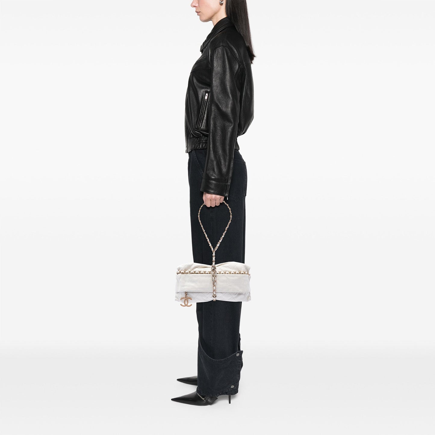 Chanel Quilted Calfskin Midnight Swim Baluchon Bag