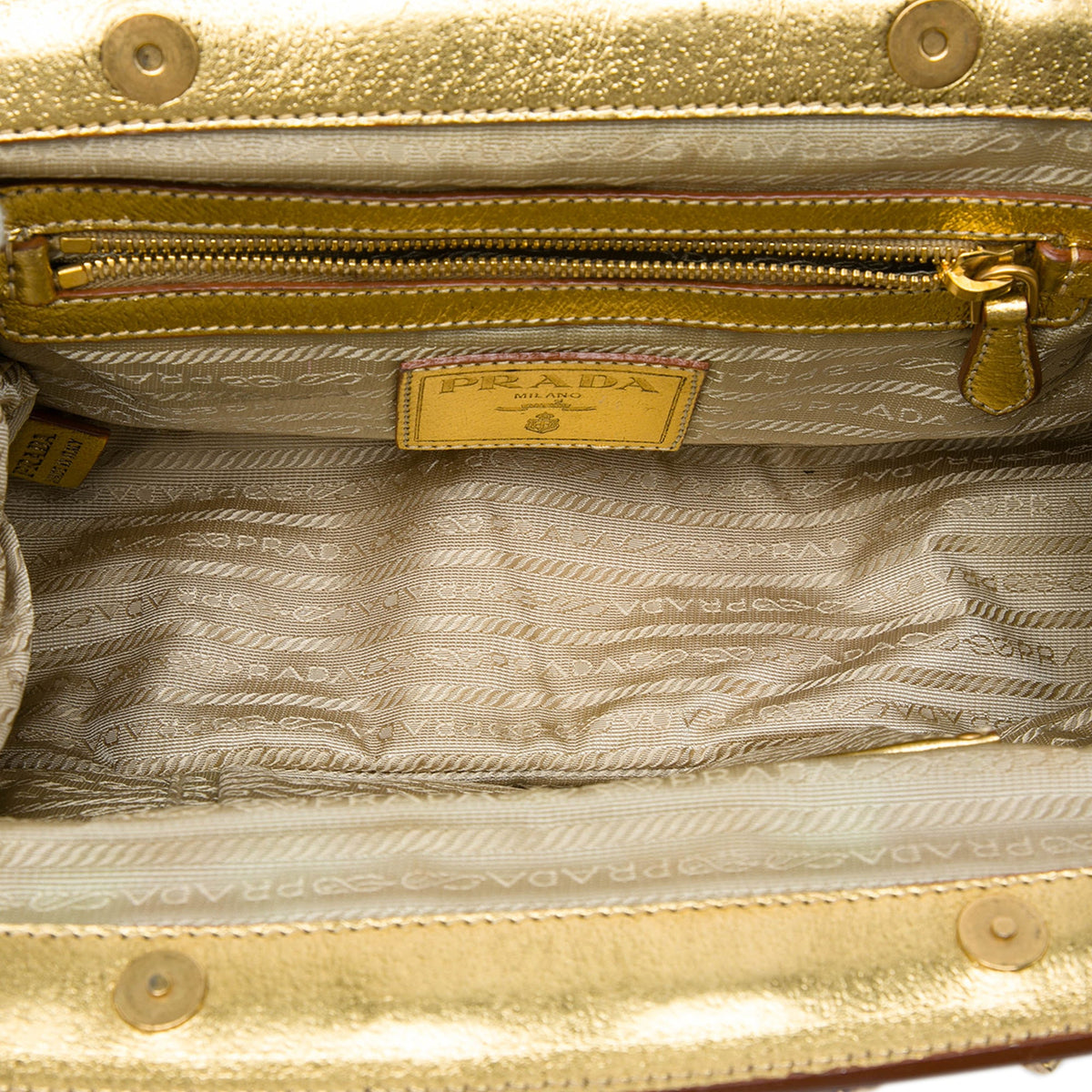 Prada Cinghiale Trimmed Paglia Shoulder Bag