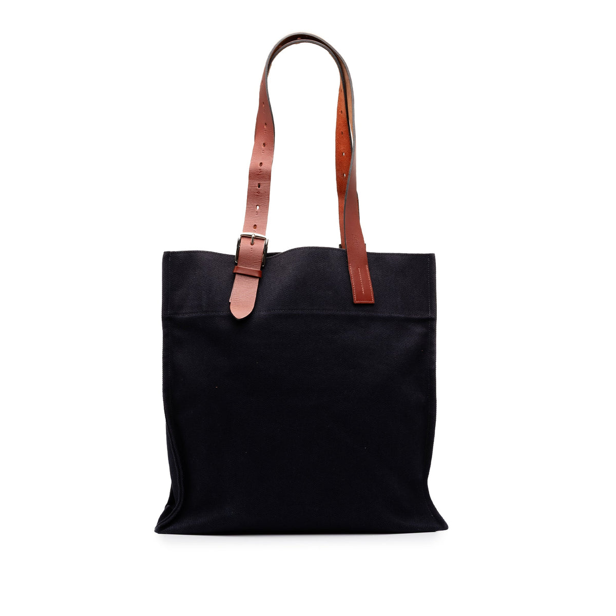 Hermès Toile Etriviere Shopping Tote — Blue