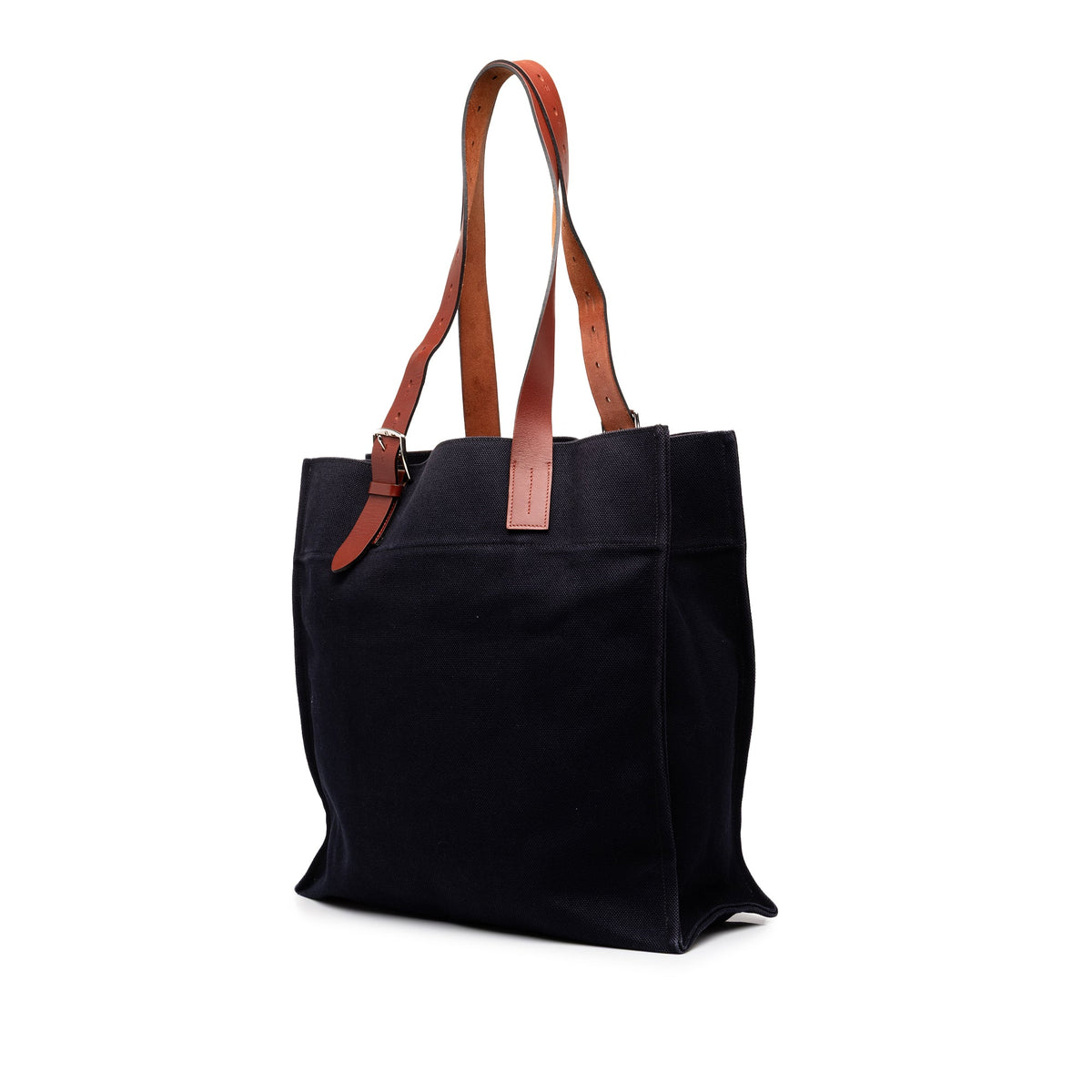 Hermès Toile Etriviere Shopping Tote — Blue