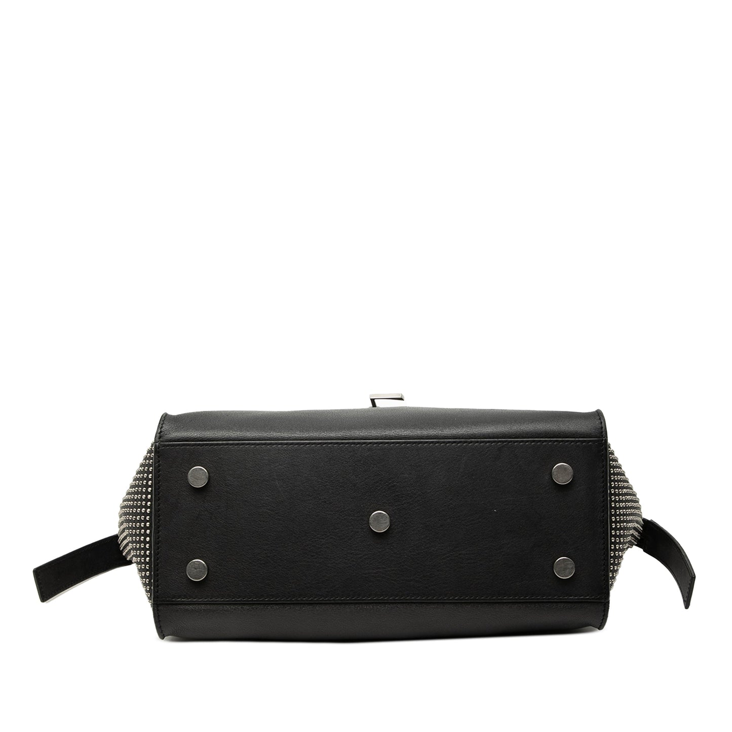 Saint Laurent Baby Studded Leather Monogram Downtown Cabas Satchel