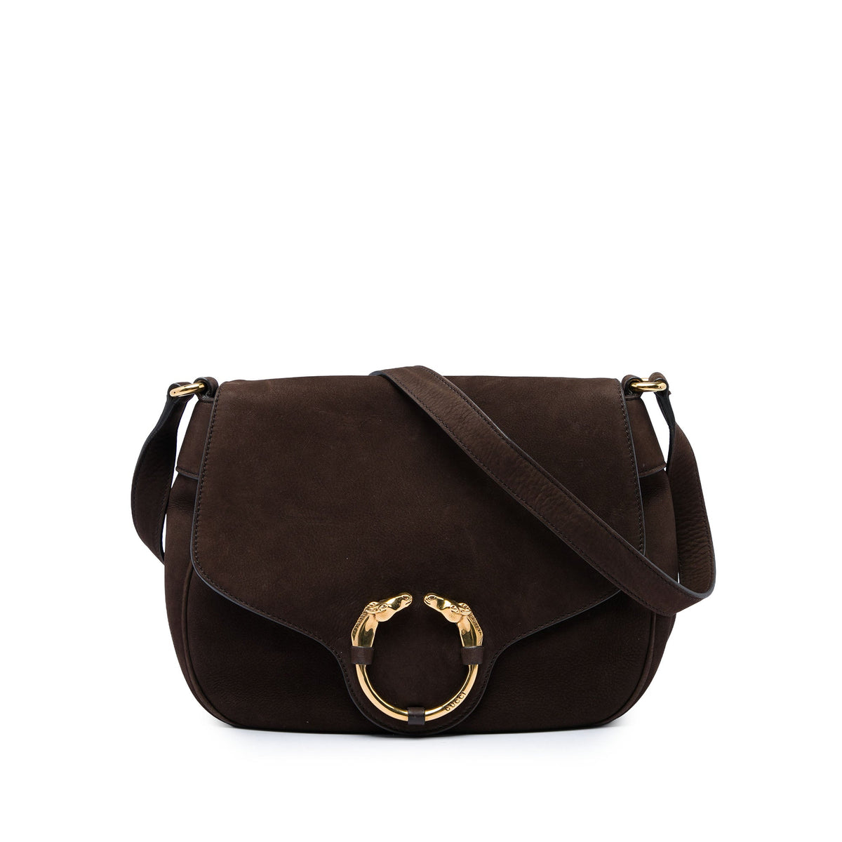 Gucci Nubuck Ribot Horse Head Flap