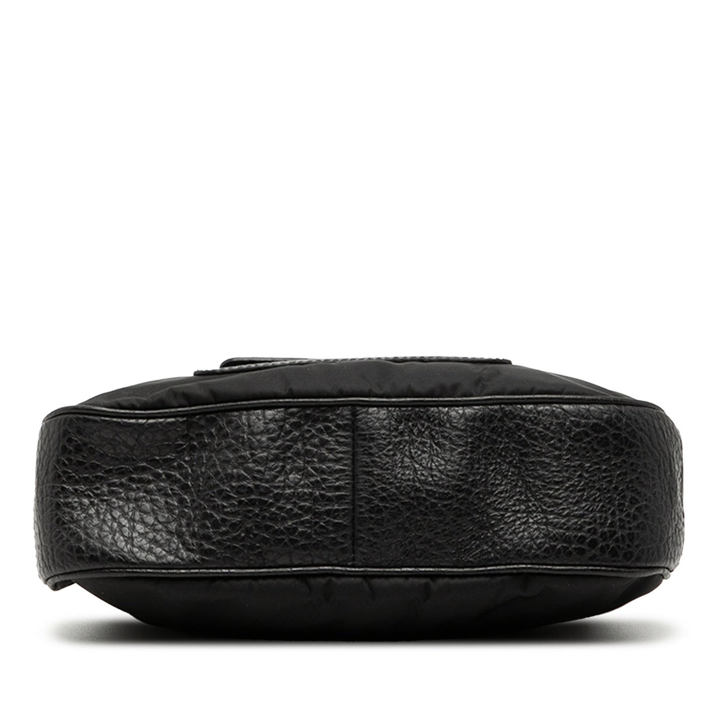 Prada Vitello Daino Trimmed Tessuto Shoulder Bag