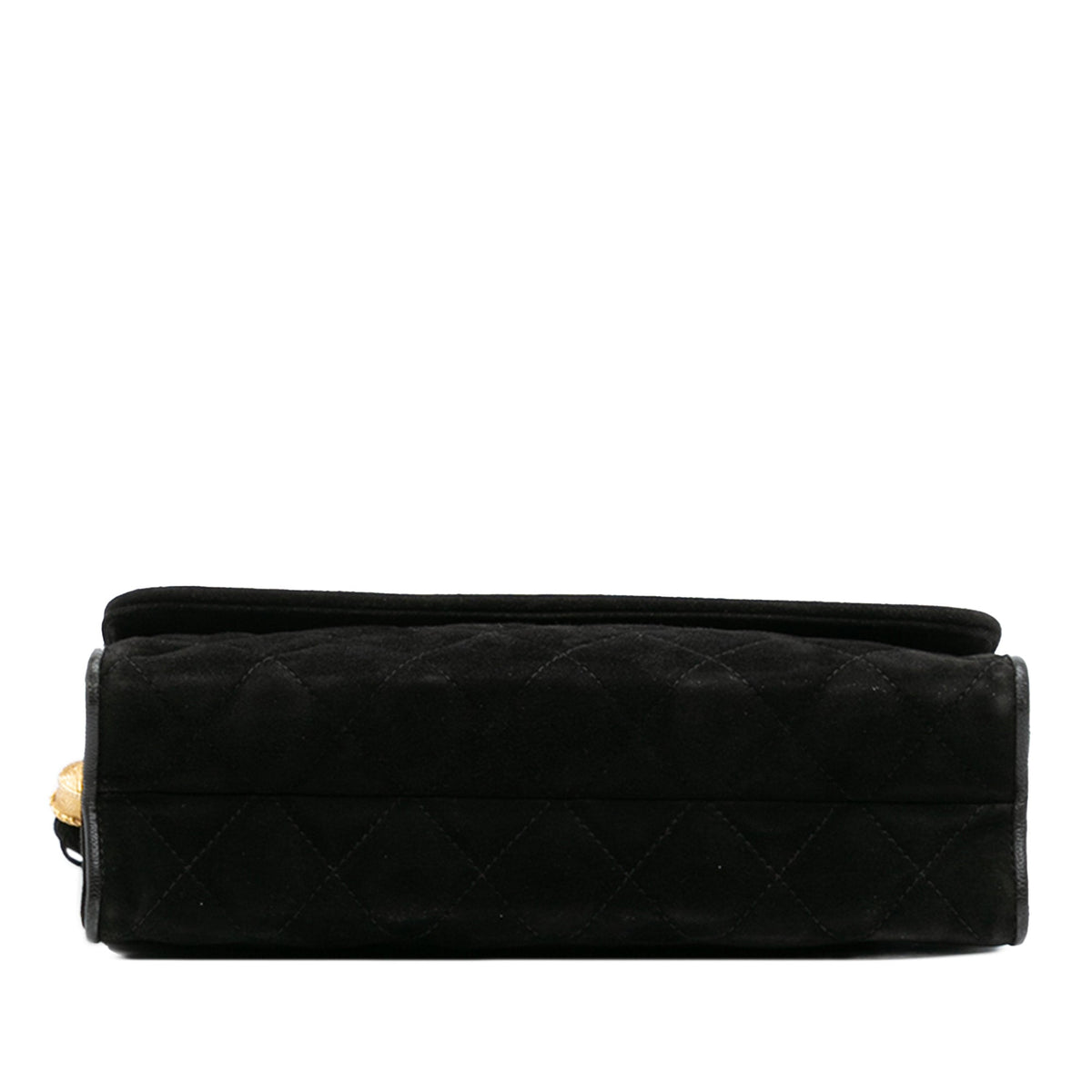Chanel Quilted Suede Tassel Flap