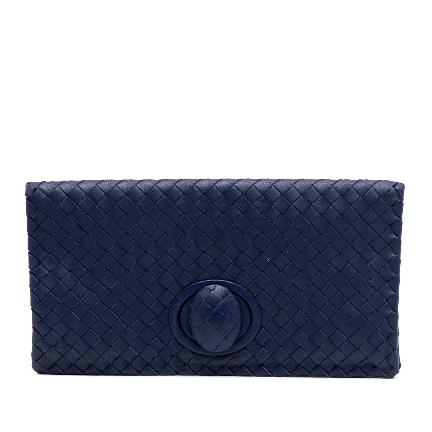 Bottega Veneta Nappa Intrecciato Turn Lock Clutch