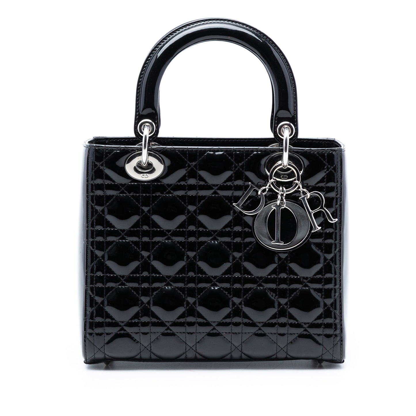 Dior Medium Patent Cannage Lady Dior