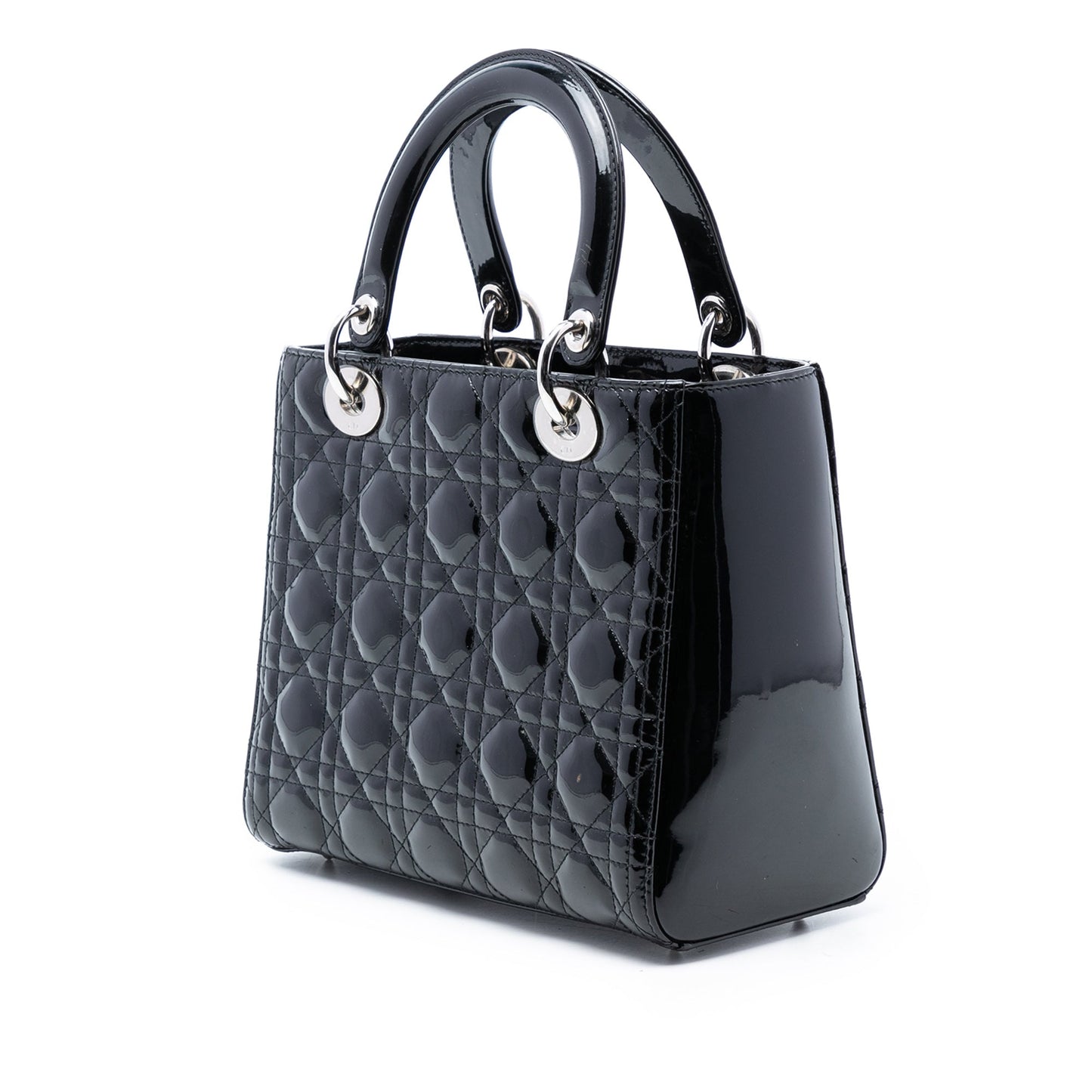 Dior Medium Patent Cannage Lady Dior