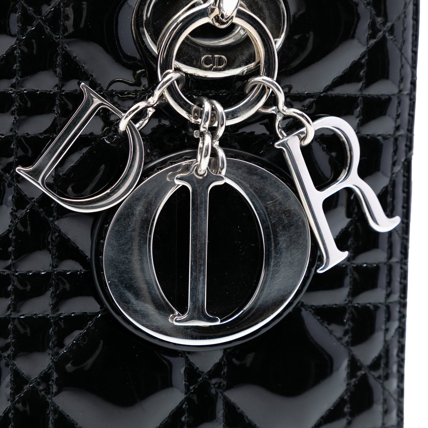 Dior Medium Patent Cannage Lady Dior
