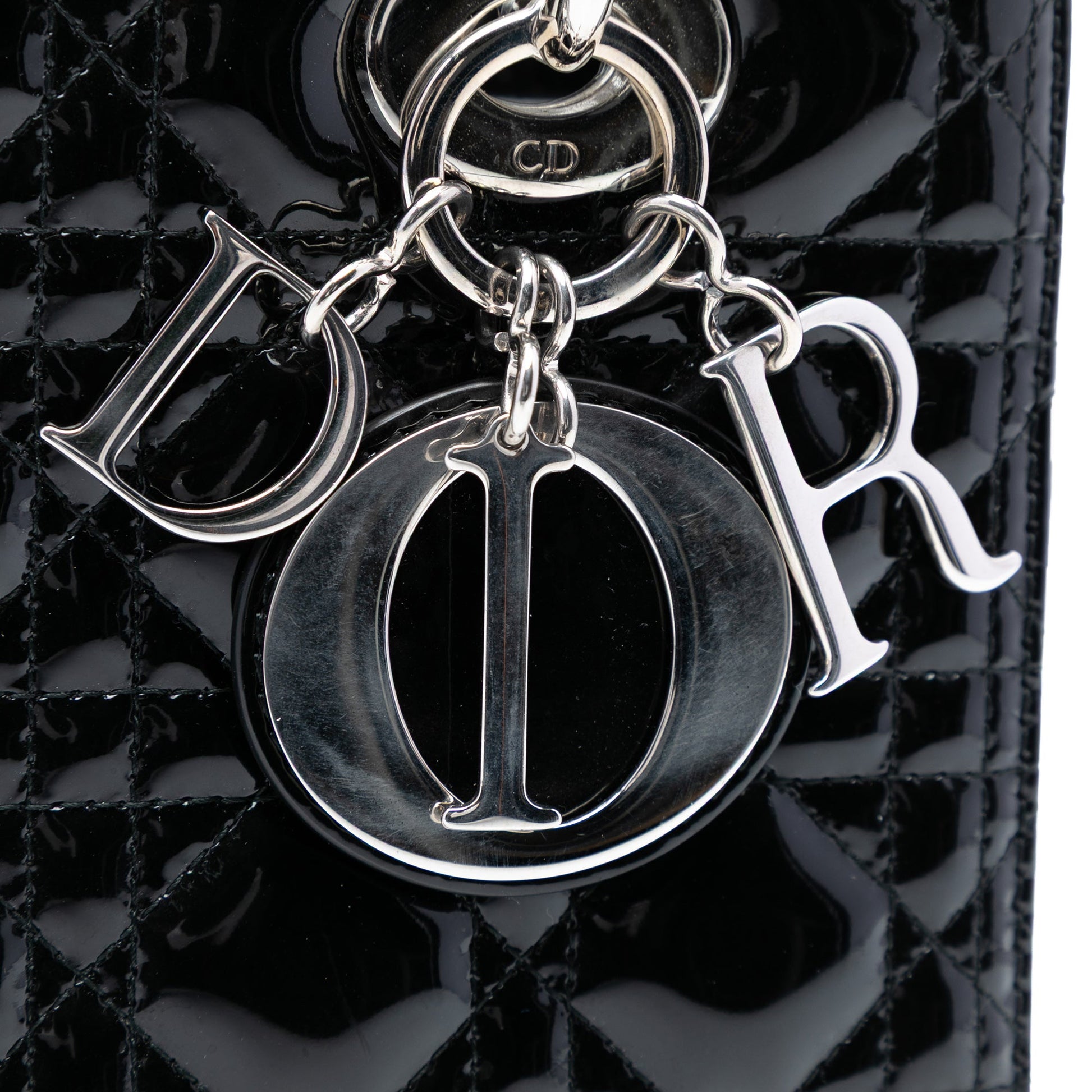 Dior Medium Patent Cannage Lady Dior