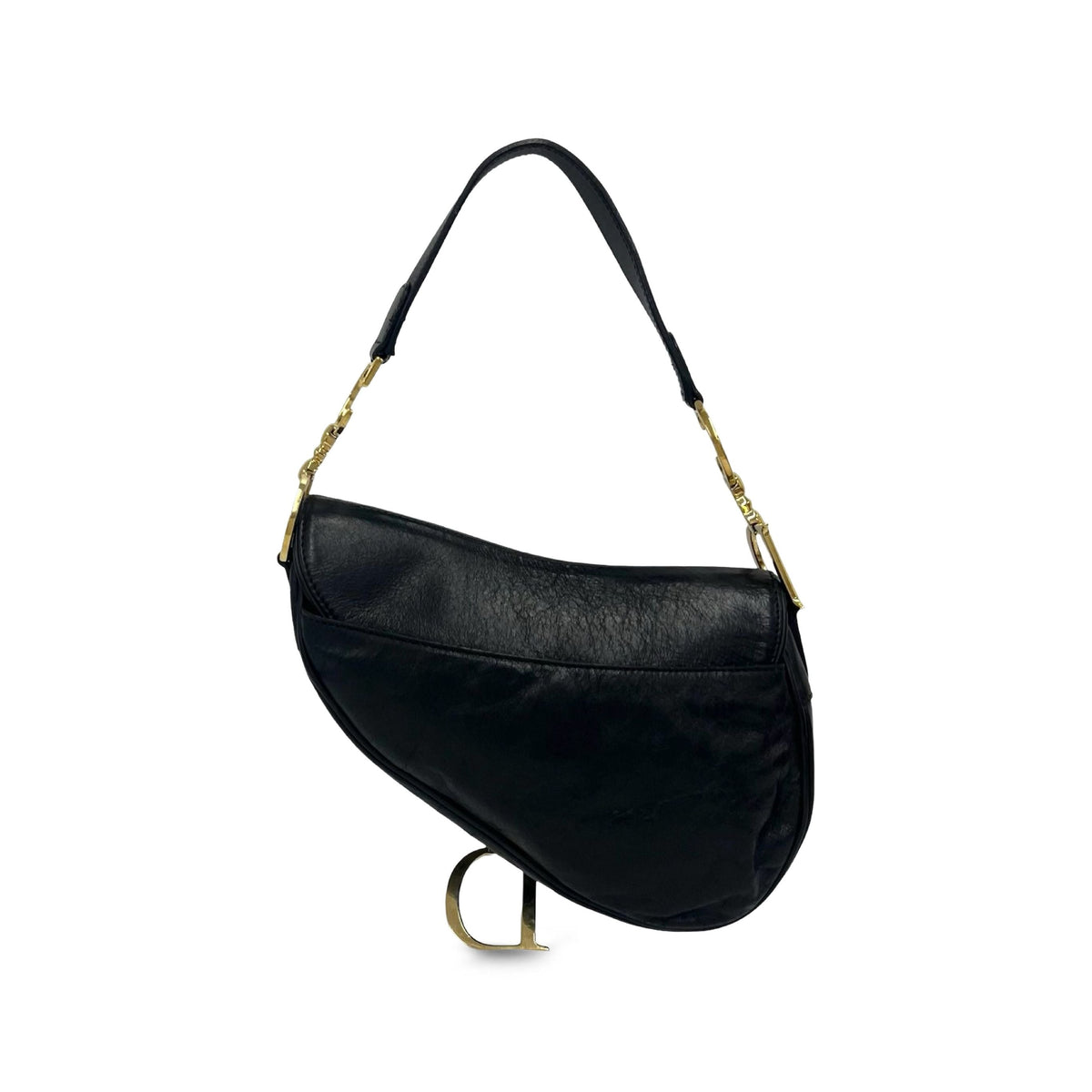 Dior Calfskin Saddle Bag — Black