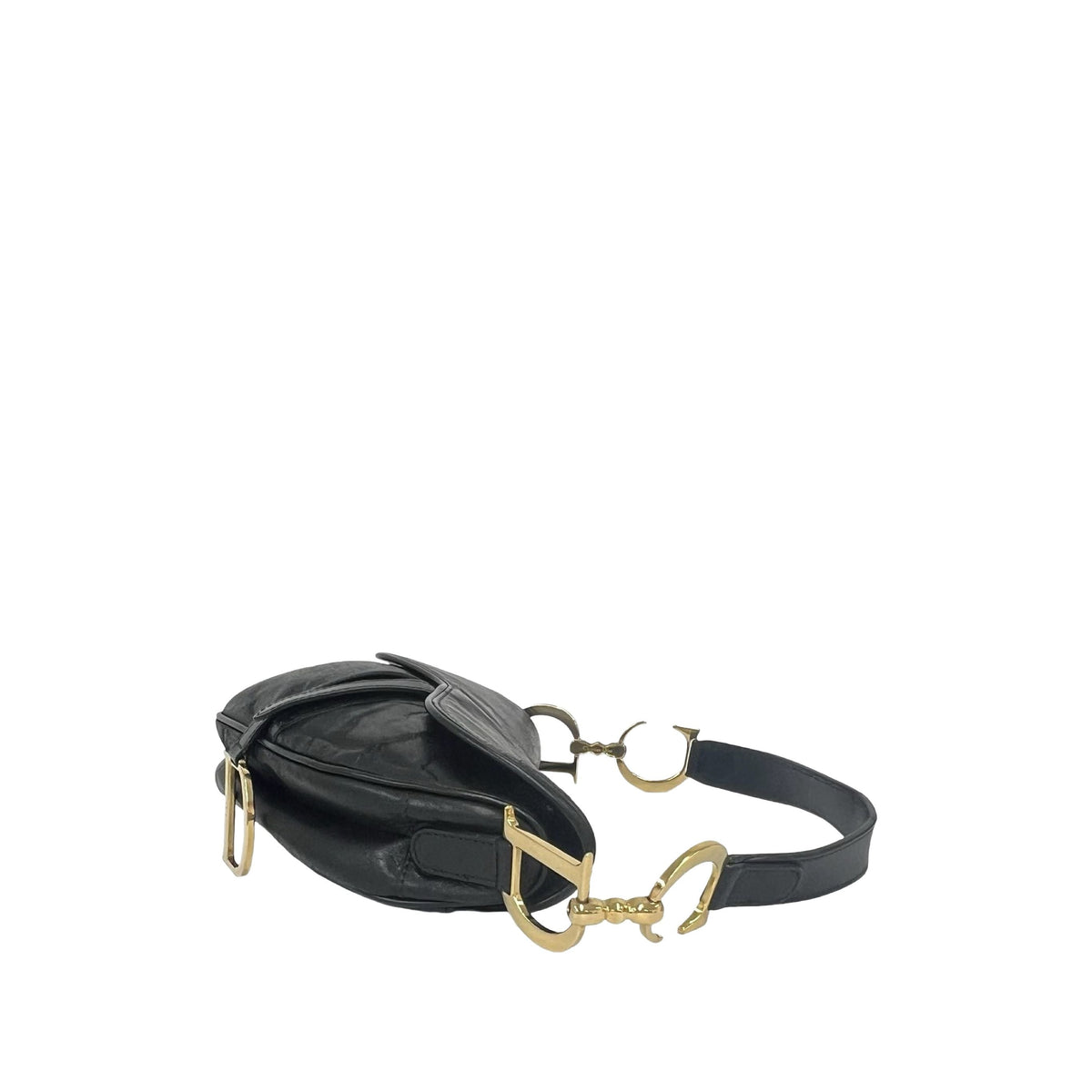 Dior Calfskin Saddle Bag — Black