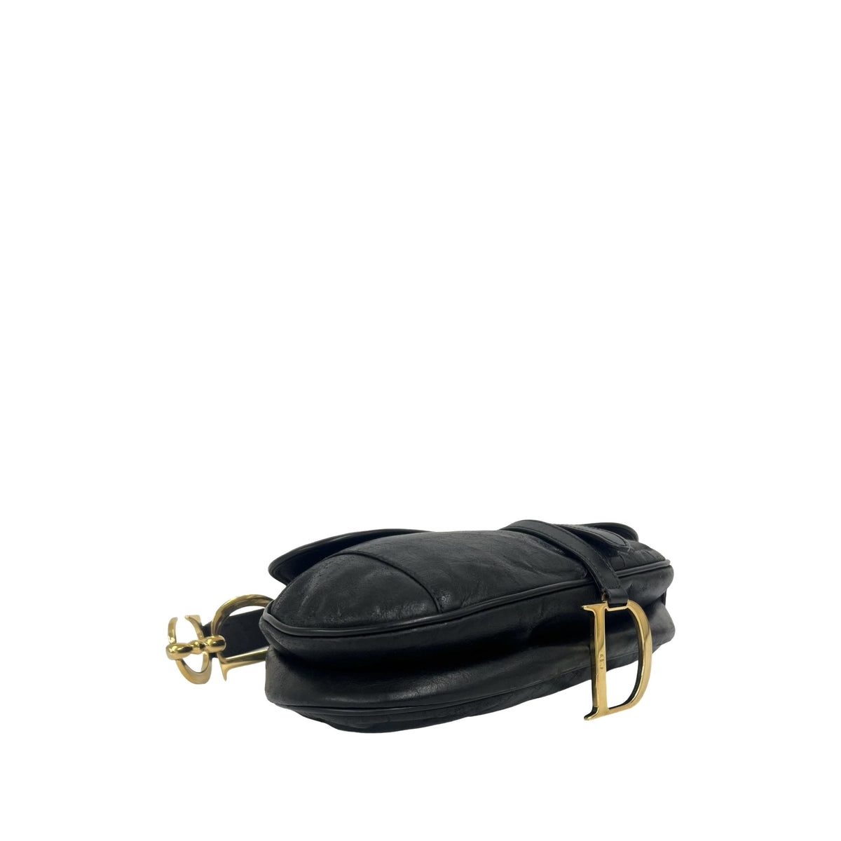 Dior Calfskin Saddle Bag — Black