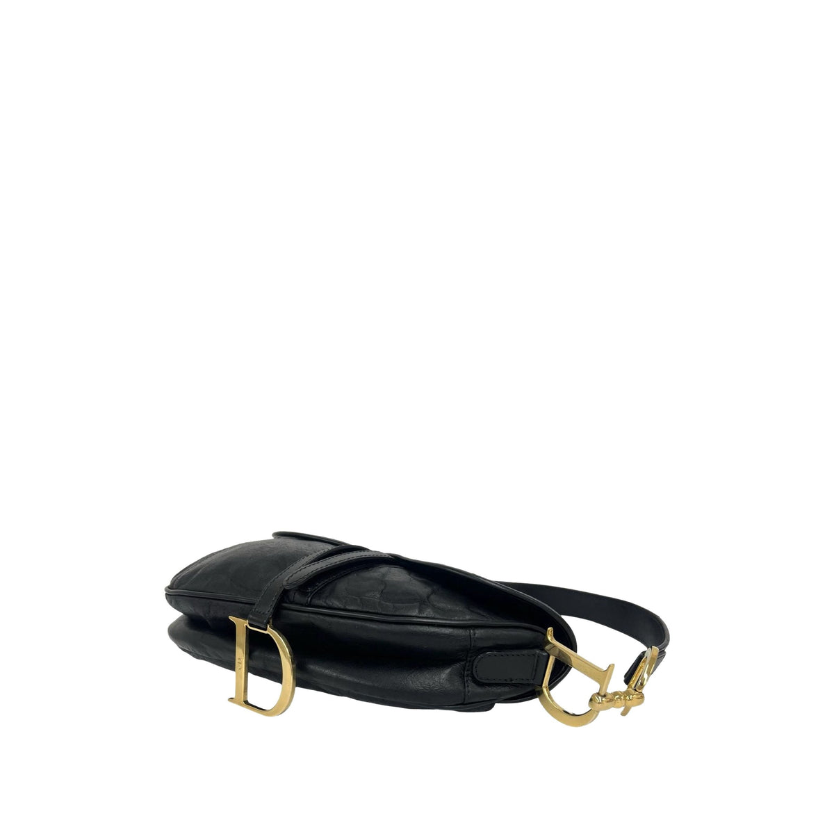 Dior Calfskin Saddle Bag — Black