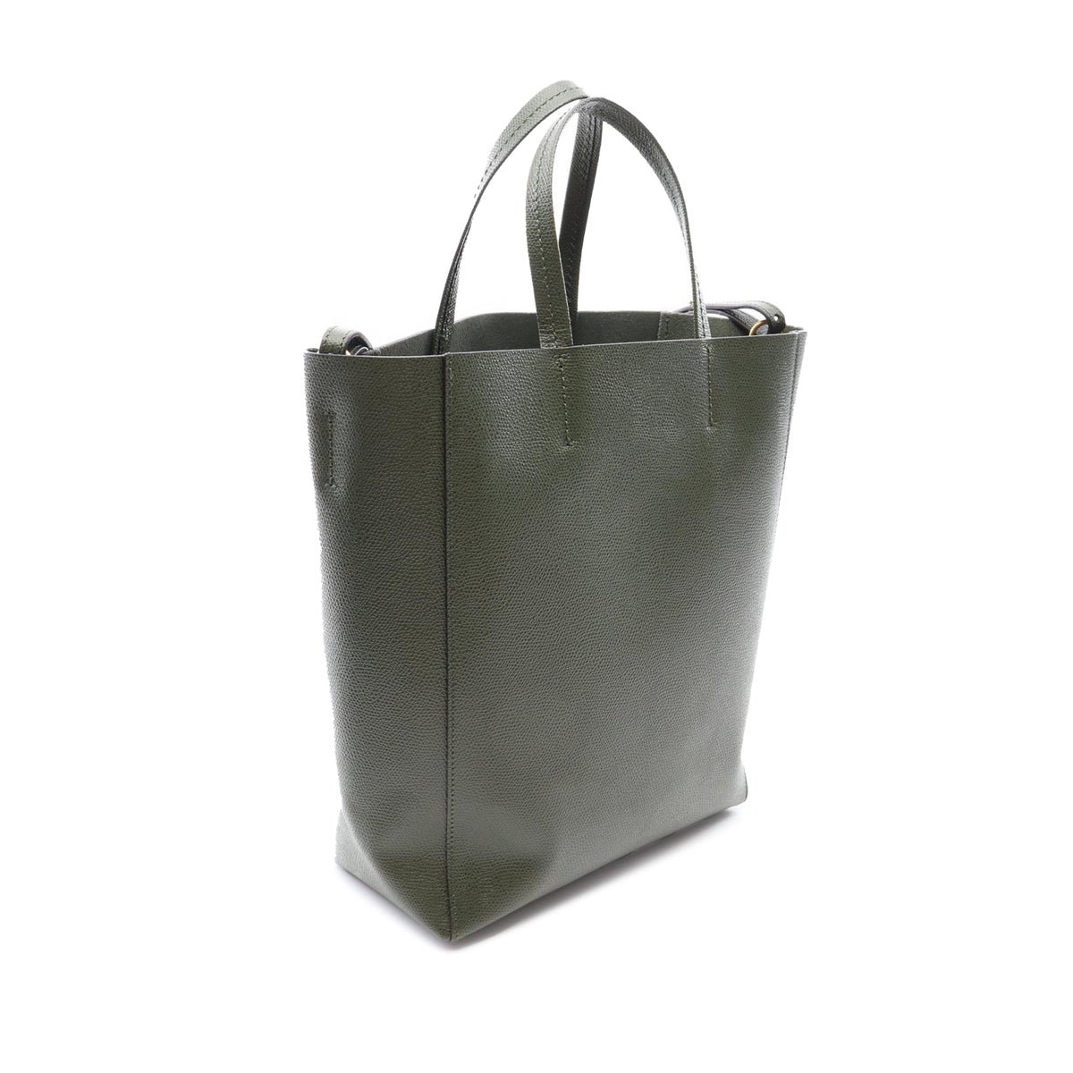 Celine Small Grained Calfskin Vertical Cabas Satchel