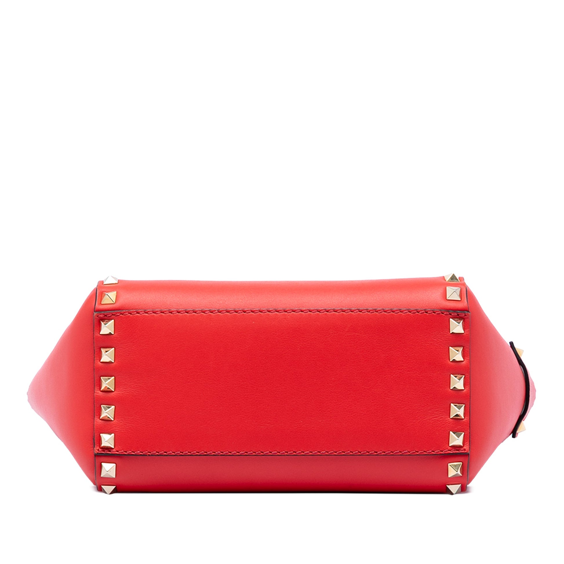 Valentino Mini Leather Rockstud Double Handle Tote