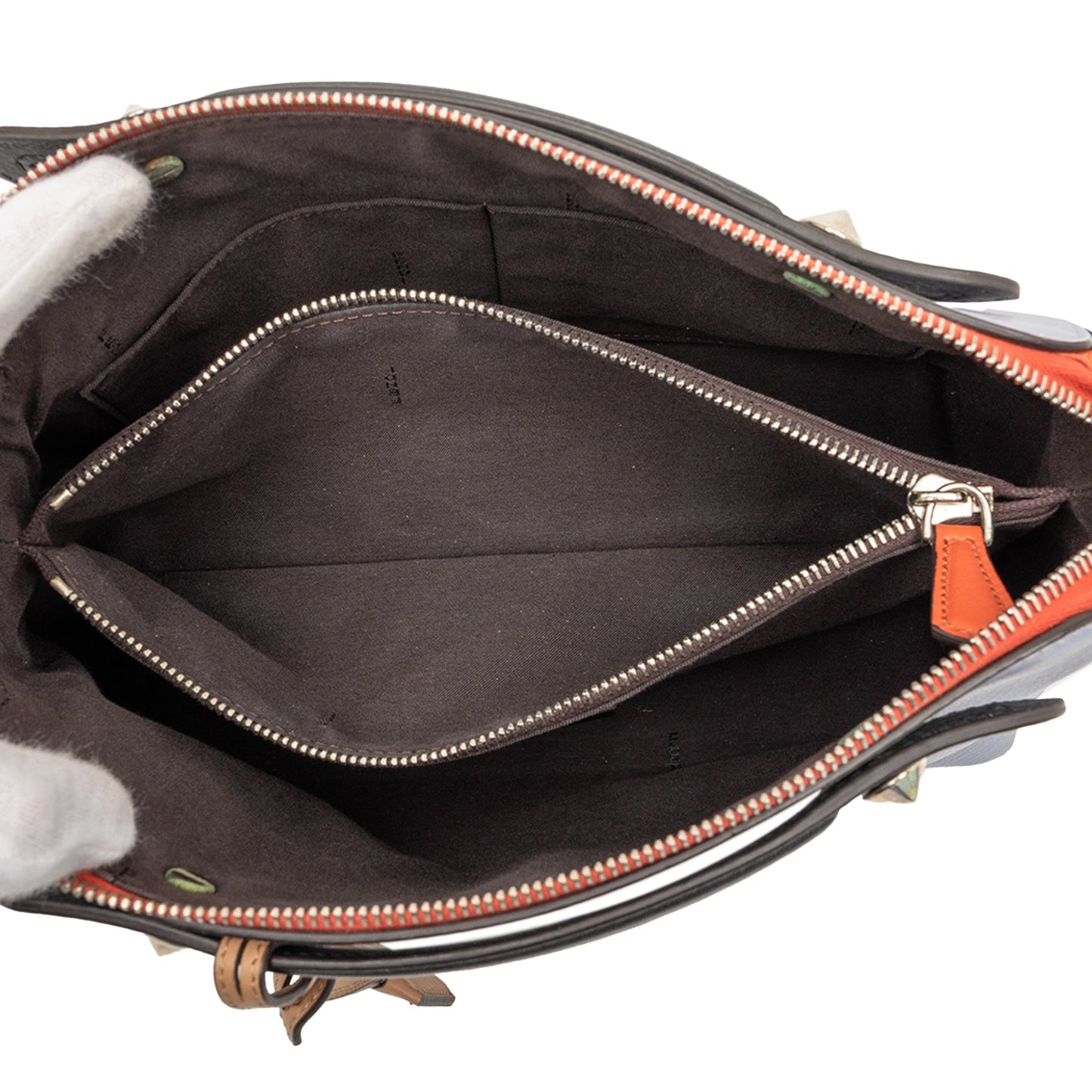 Medium Tricolor Leather By The Way Satchel
