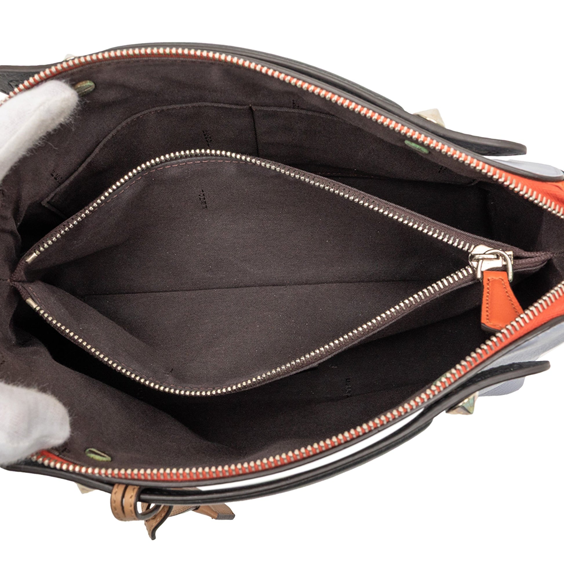 Medium Tricolor Leather By The Way Satchel