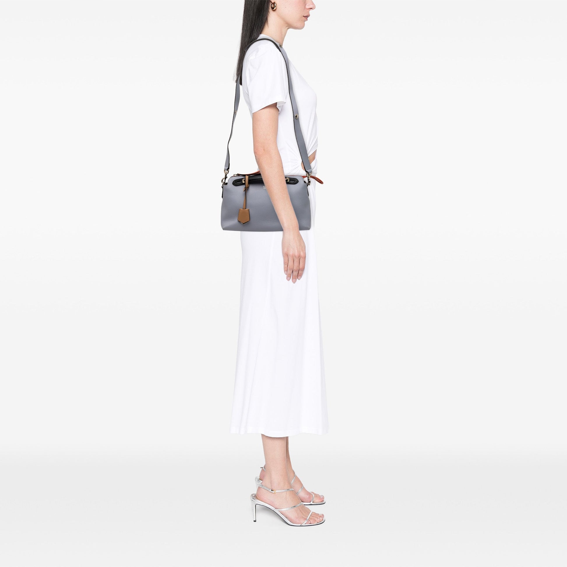 Medium Tricolor Leather By The Way Satchel