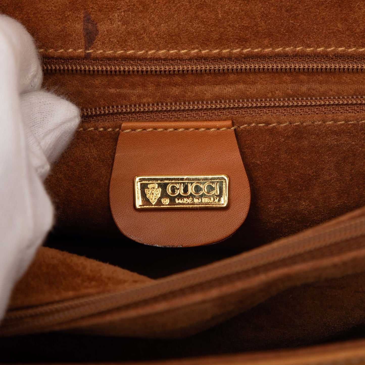 Gucci Calfskin Turnlock Top Handle Bag