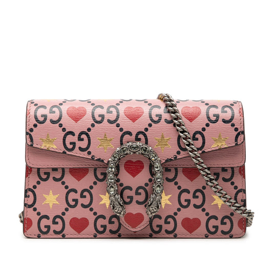 Gucci Mini Textured Leather Valentines Day Dionysus Crossbody