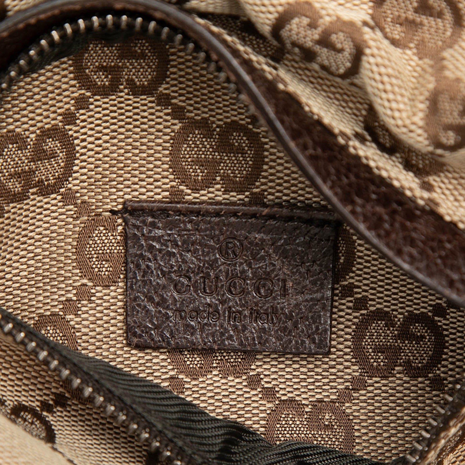 Gucci GG Canvas Double Pocket Belt Bag