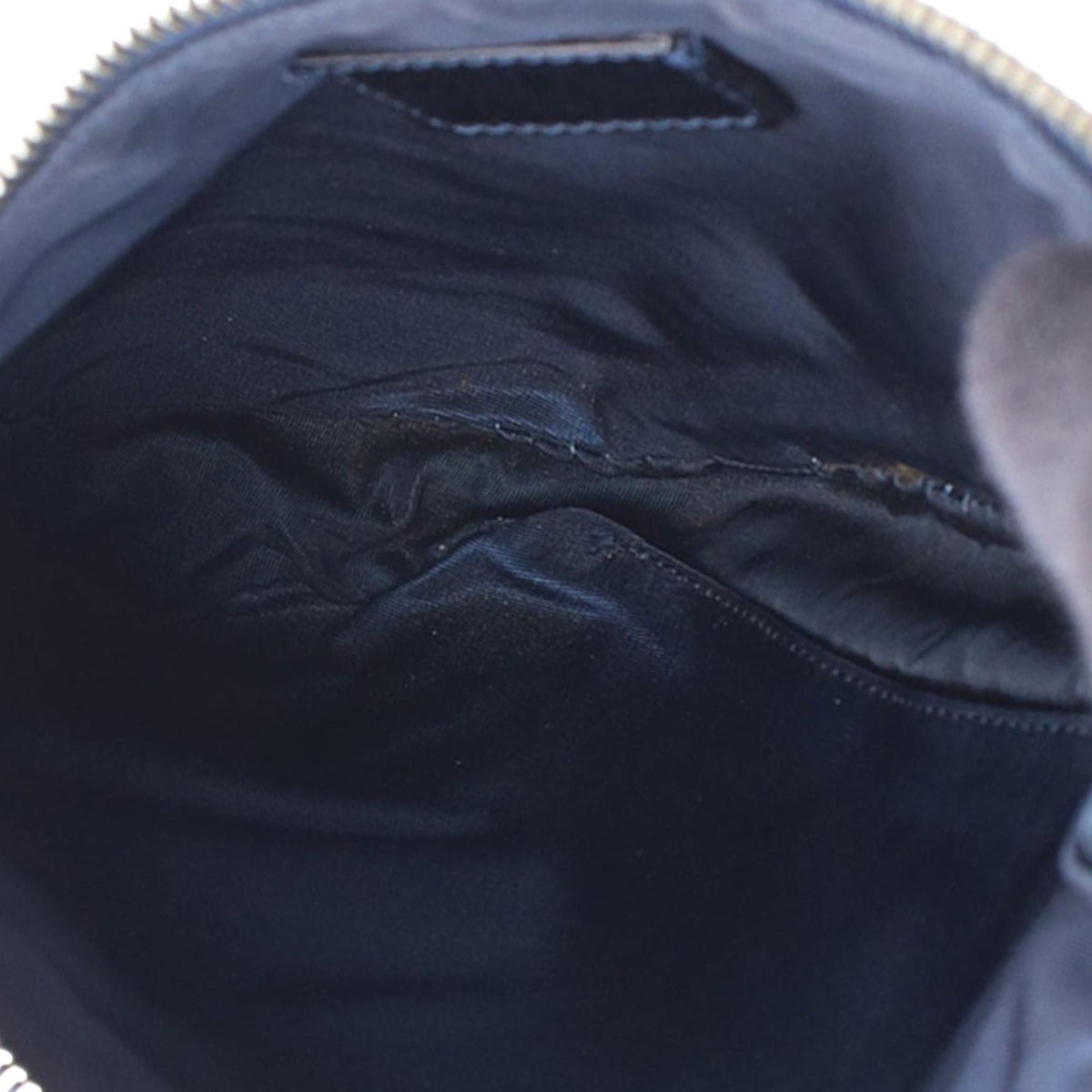 Dior Mini Canvas Denim Print Saddle Pochette — Blue