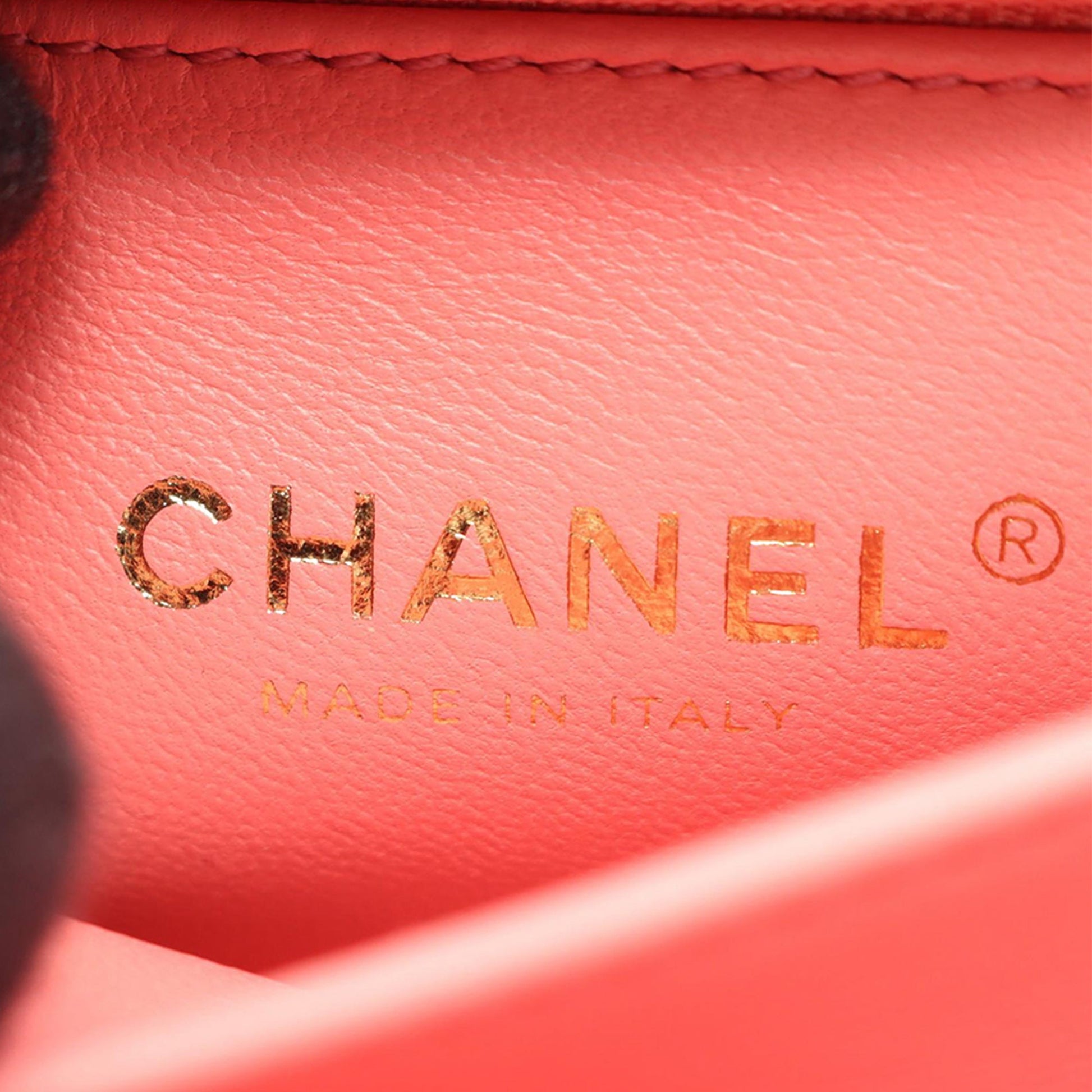 Chanel Mini Quilted Crumpled Lambskin CC Links Top Handle Flap