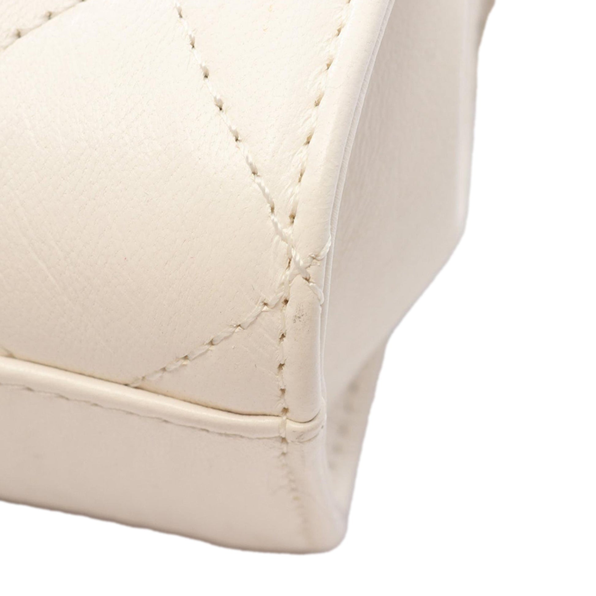 Chanel Mini Quilted Crumpled Lambskin CC Links Top Handle Flap