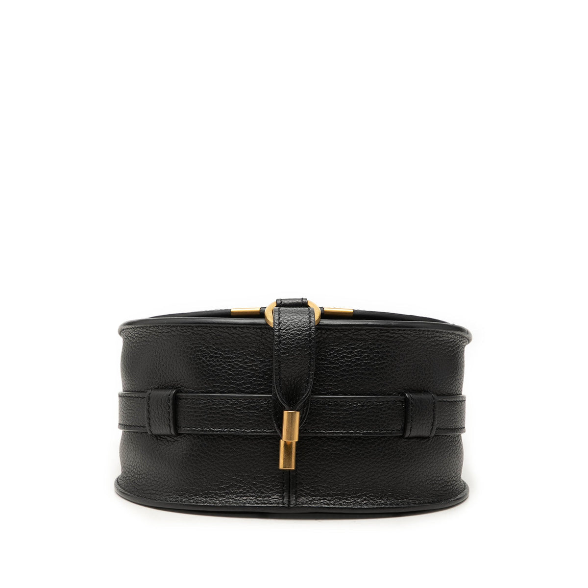 Chloé Small Grained Leather Marcie Saddle Crossbody