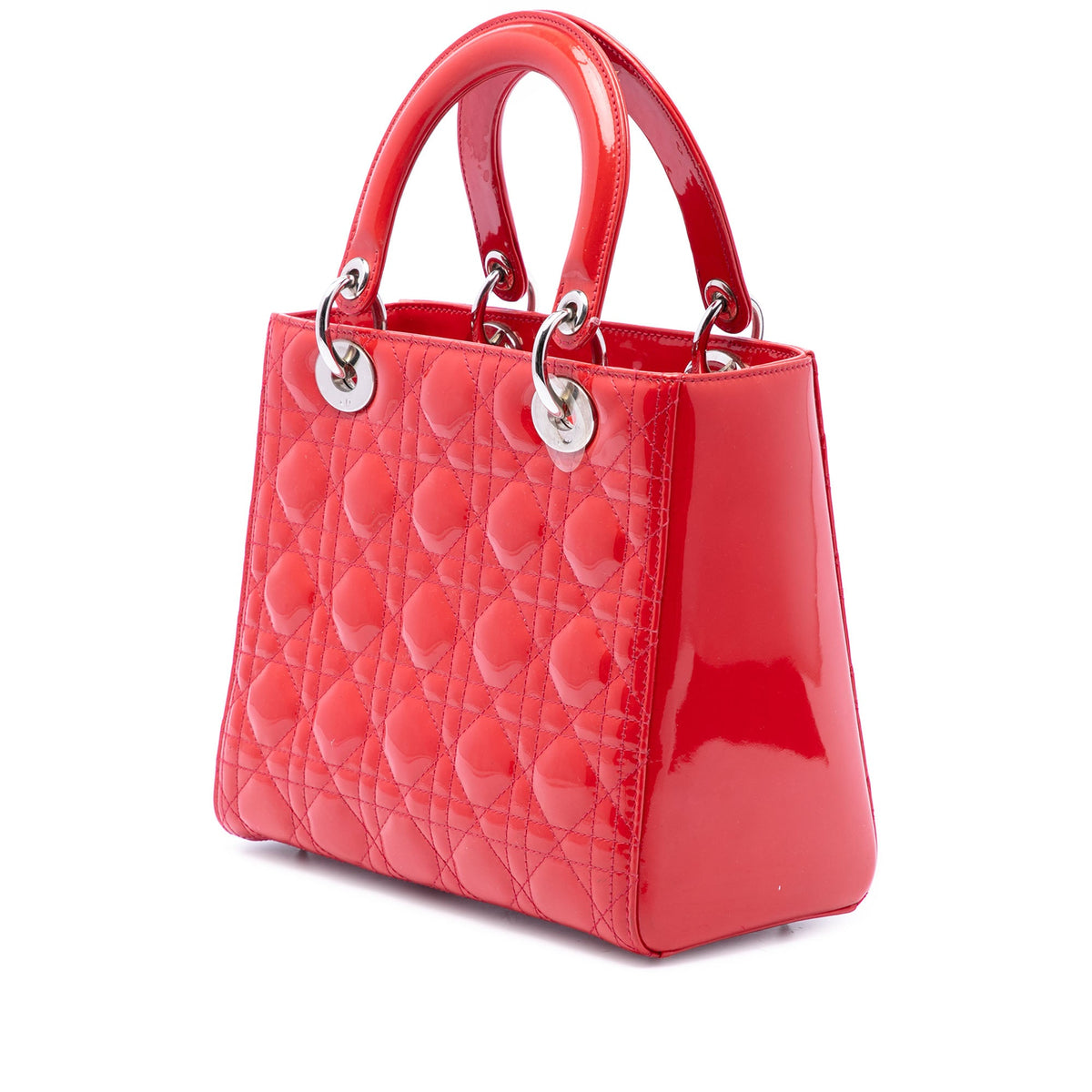 Dior Medium Patent Cannage Lady Dior