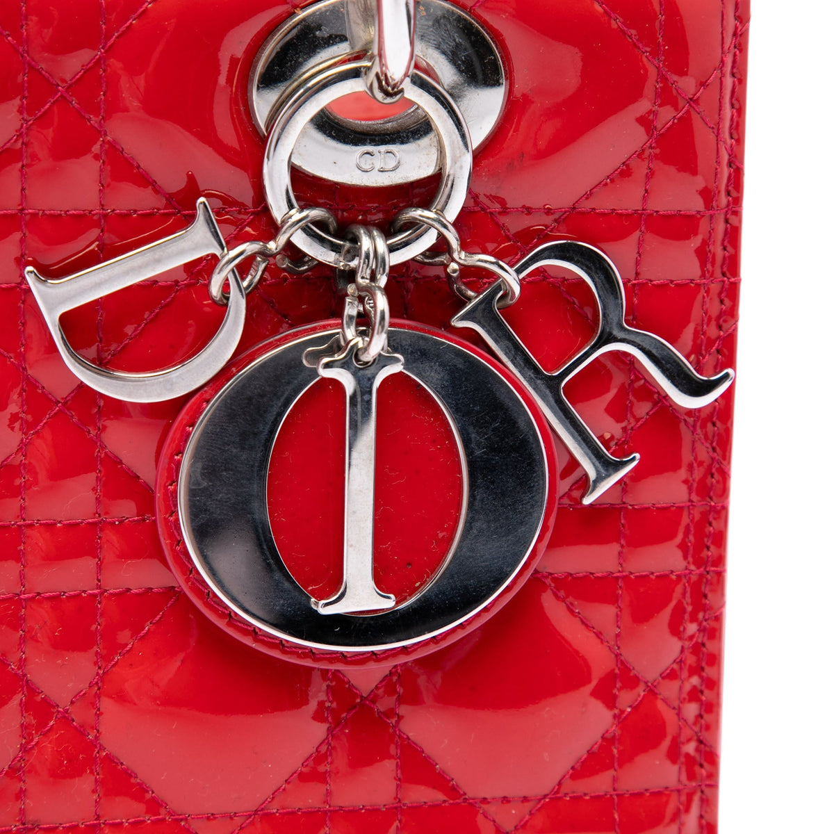 Dior Medium Patent Cannage Lady Dior